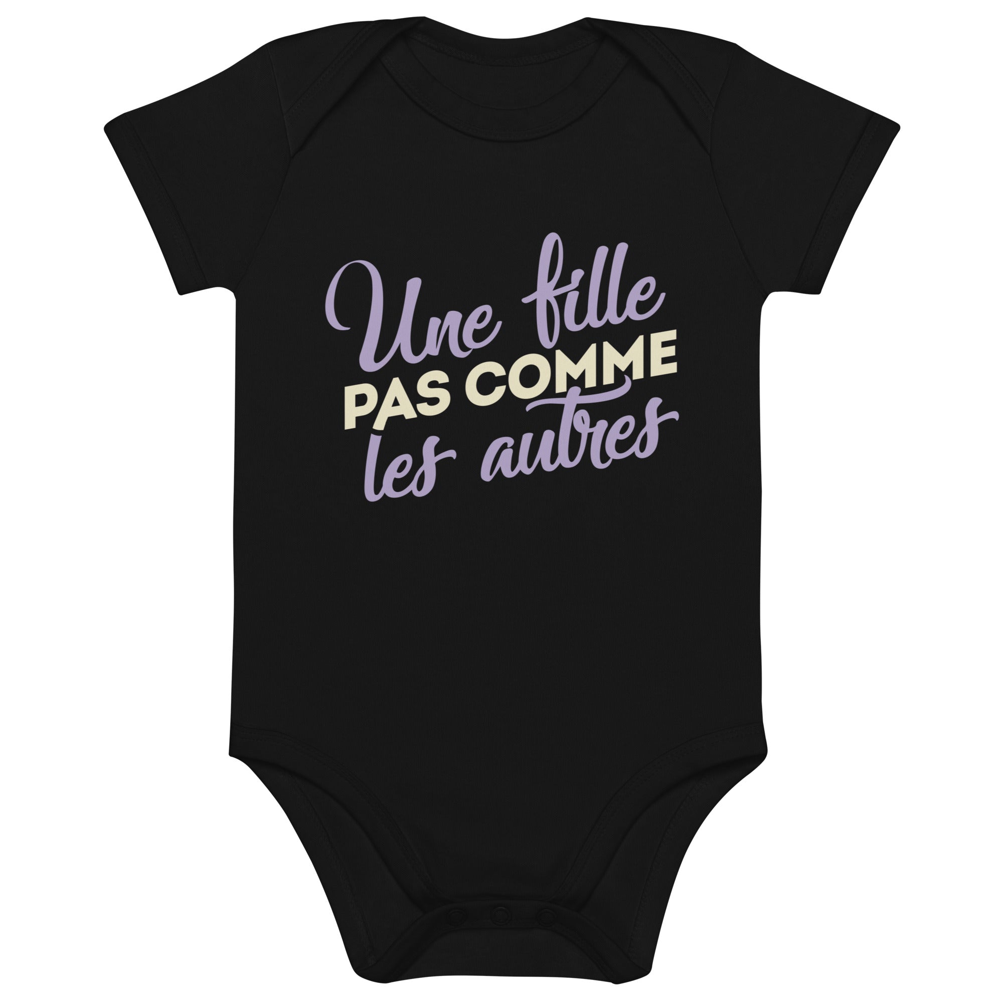 Une fille pas comme les autres - Body en coton bio bébé