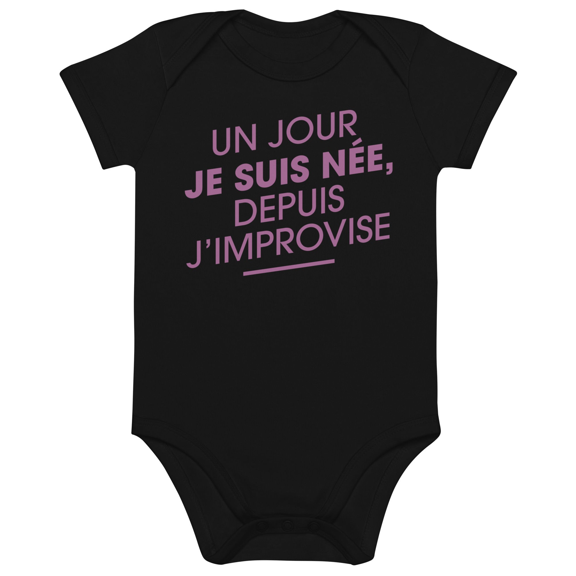 Un jour je suis née - Body en coton bio bébé