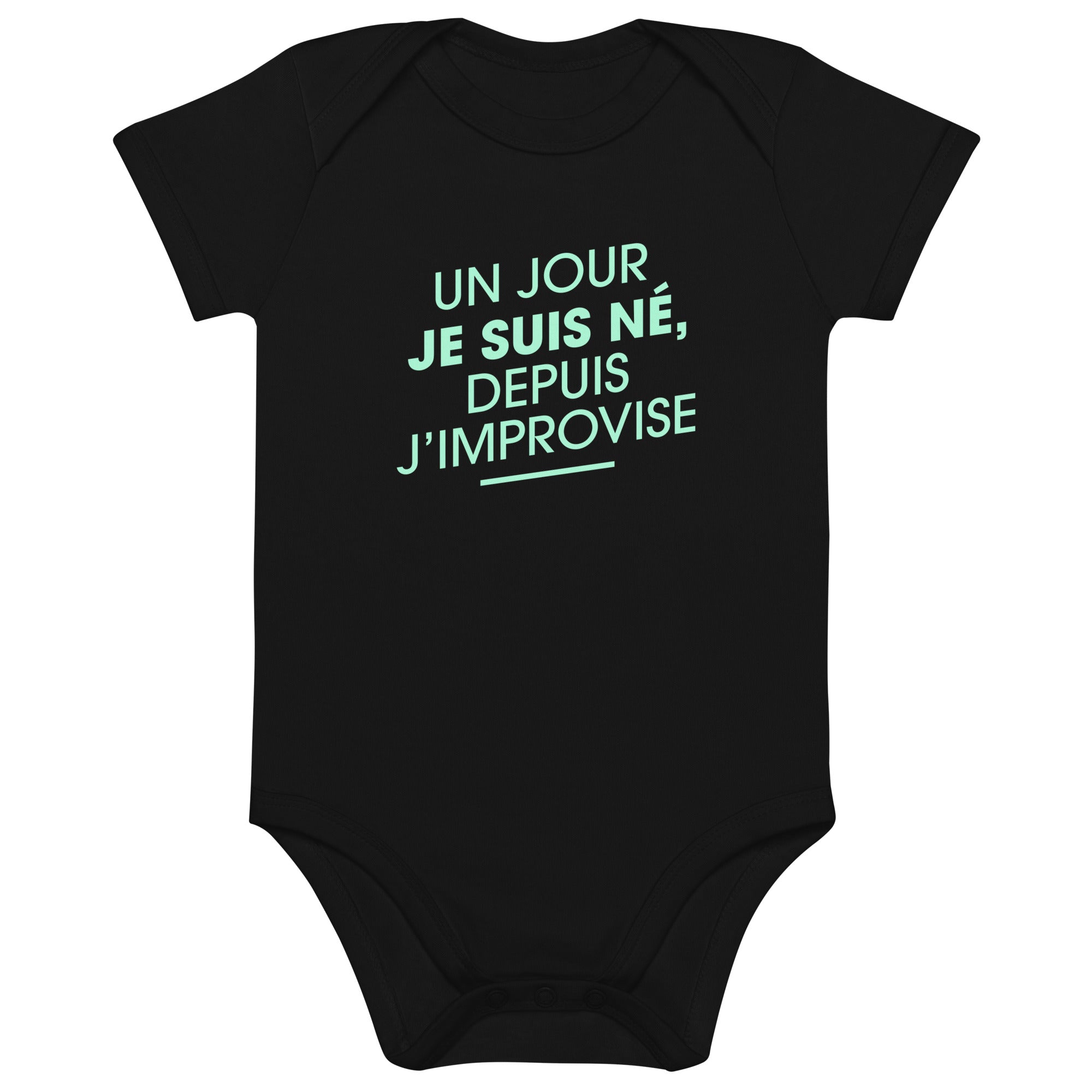 Un jour je suis né - Body en coton bio bébé