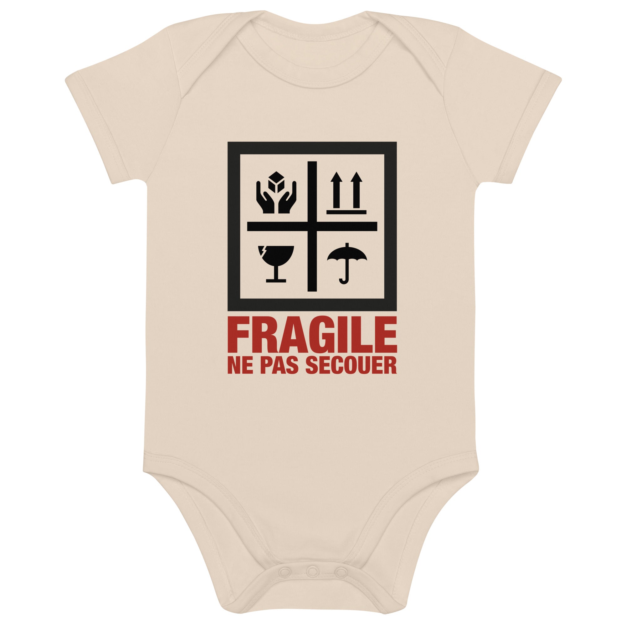 Fragile - Body en coton bio bébé