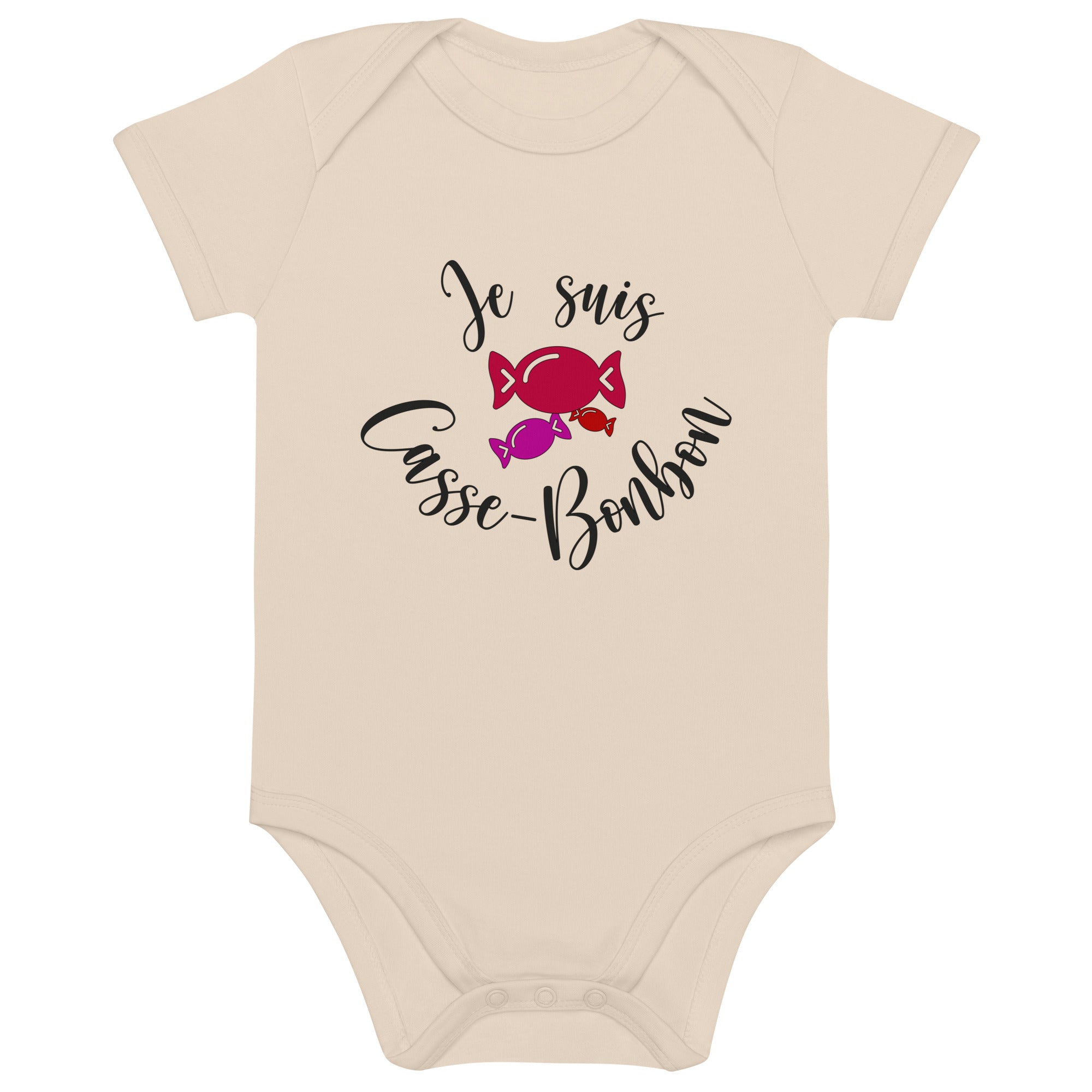Je suis casse - bonbon - Body en coton bio bébé