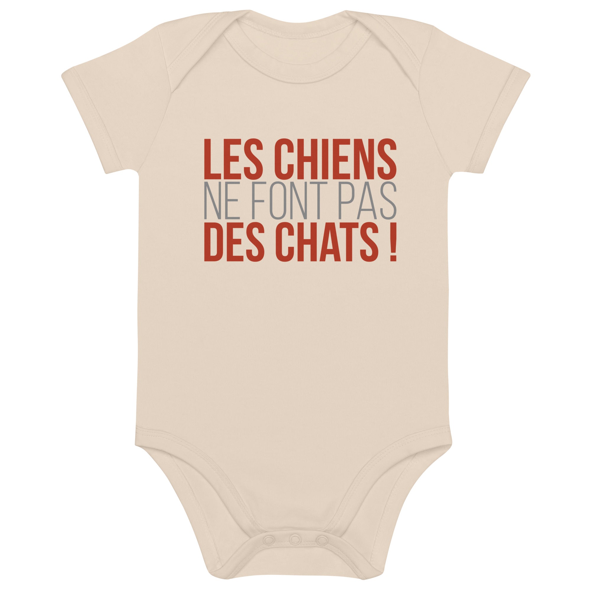 Les chiens ne font pas des chats - Body en coton bio bébé
