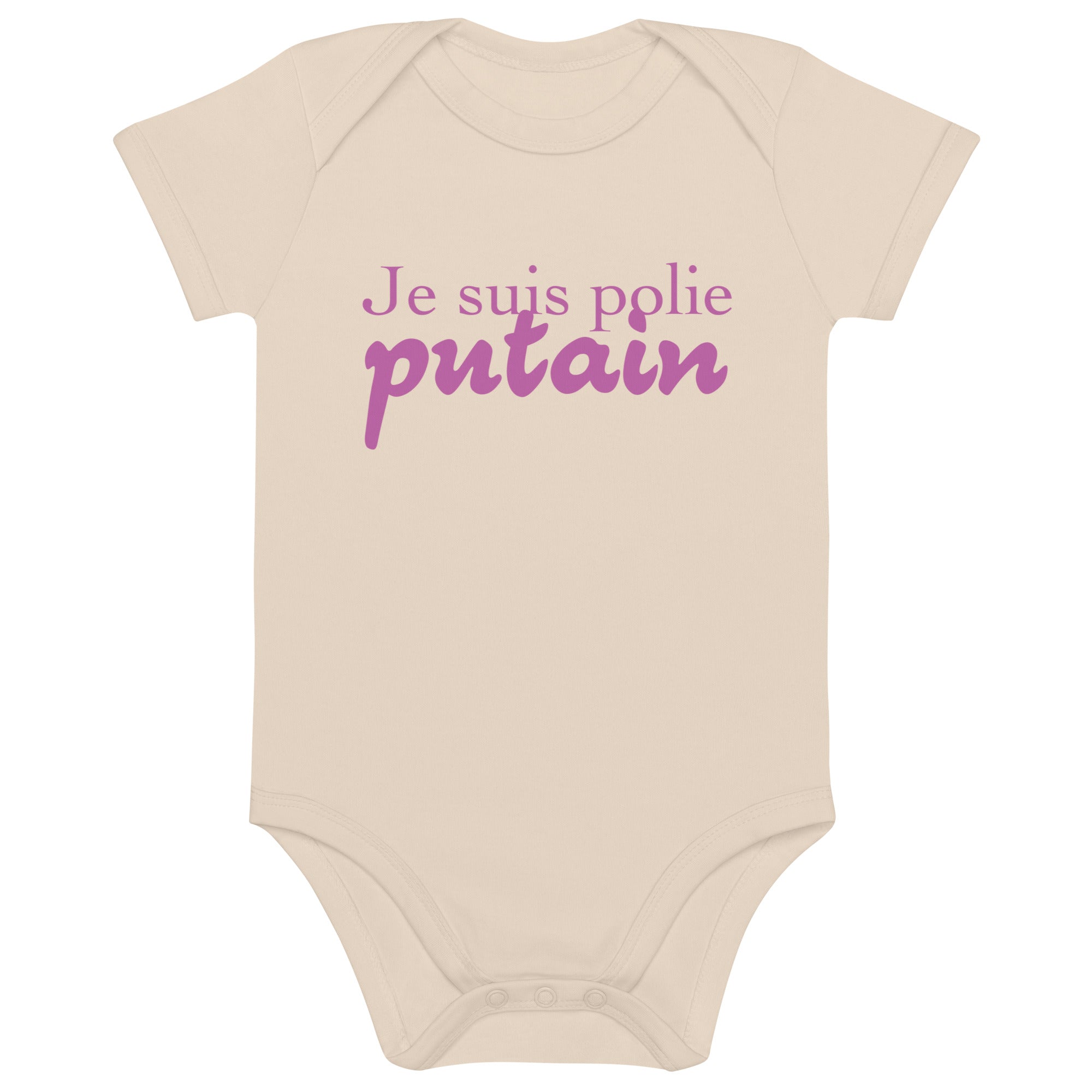 Je suis polie - Body en coton bio bébé