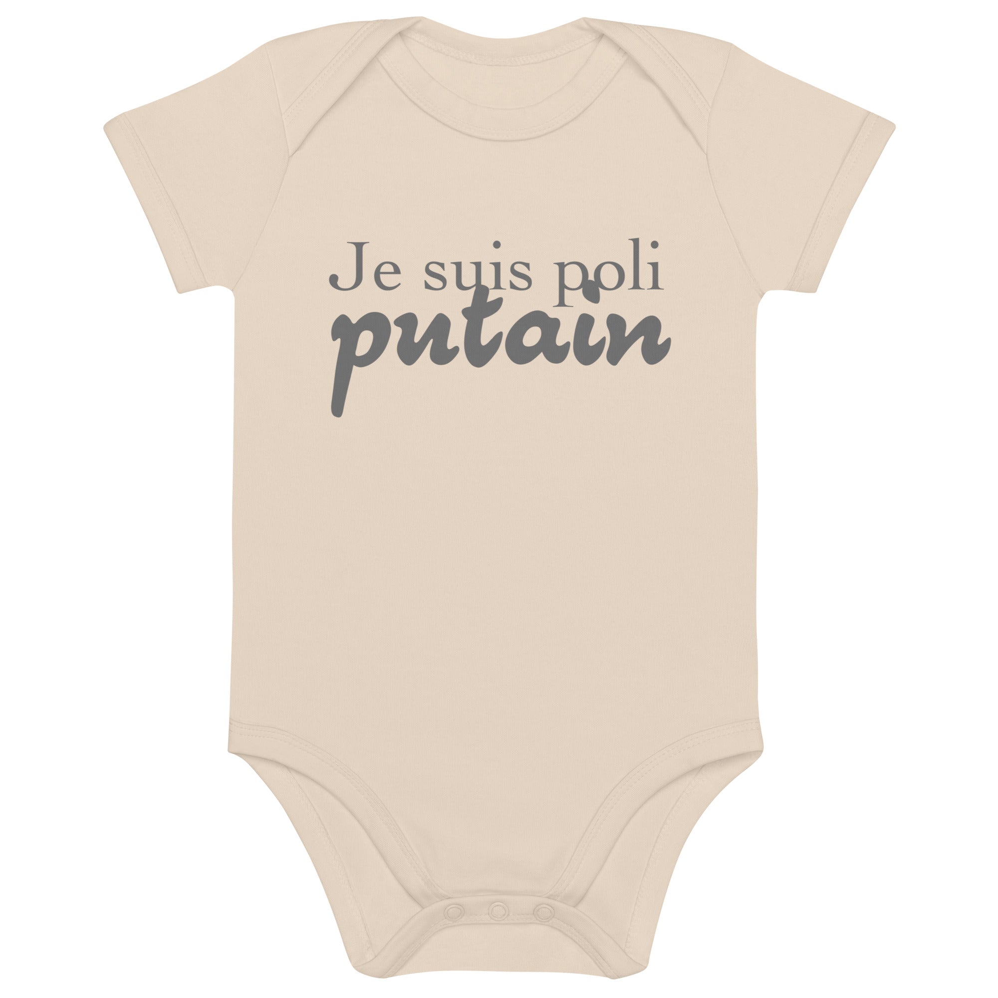 Je suis poli - Body en coton bio bébé