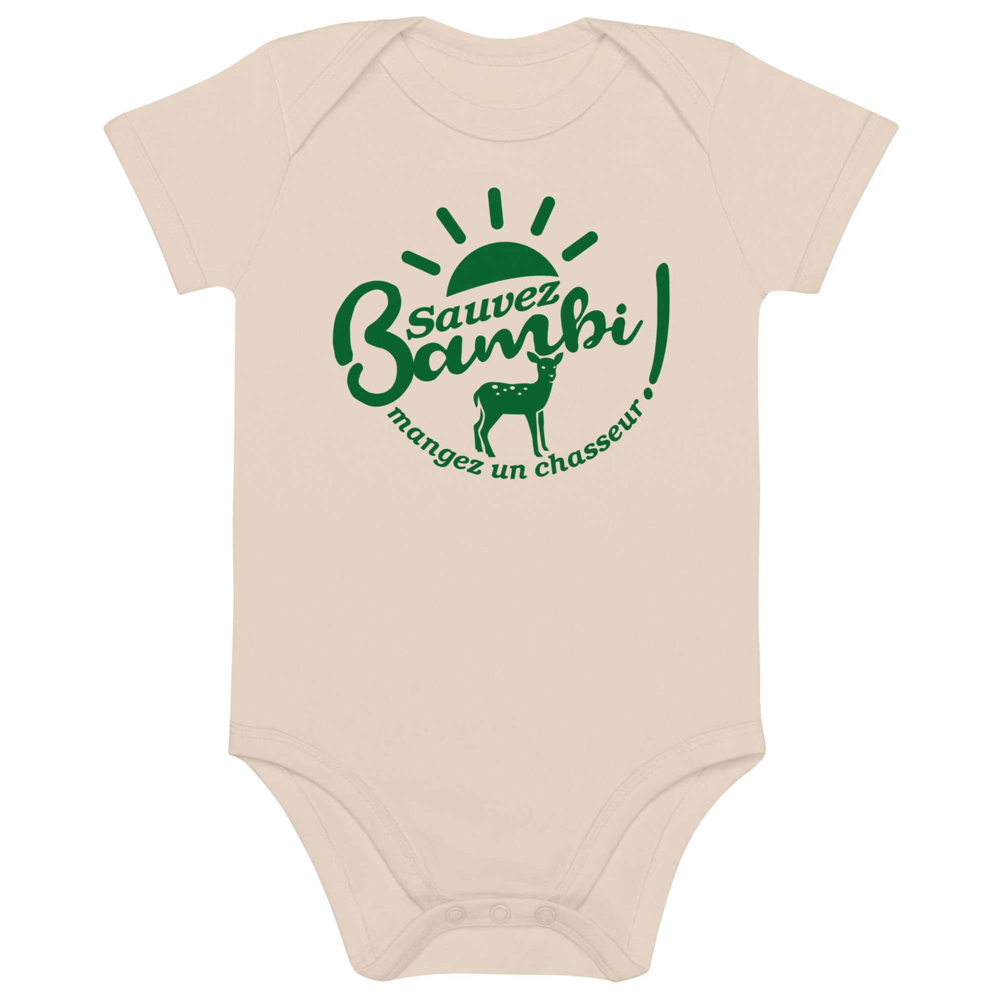 Sauvez Bambi - Body en coton bio bébé