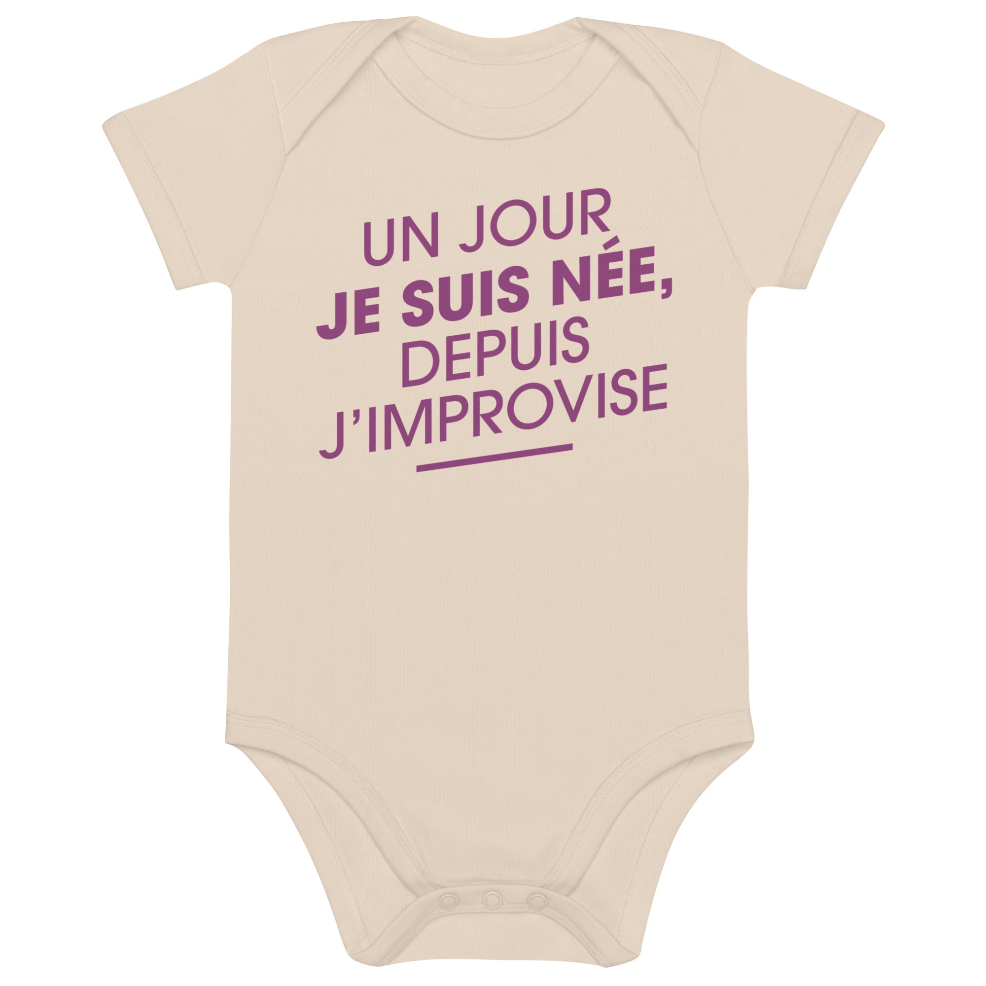 Un jour je suis née - Body en coton bio bébé