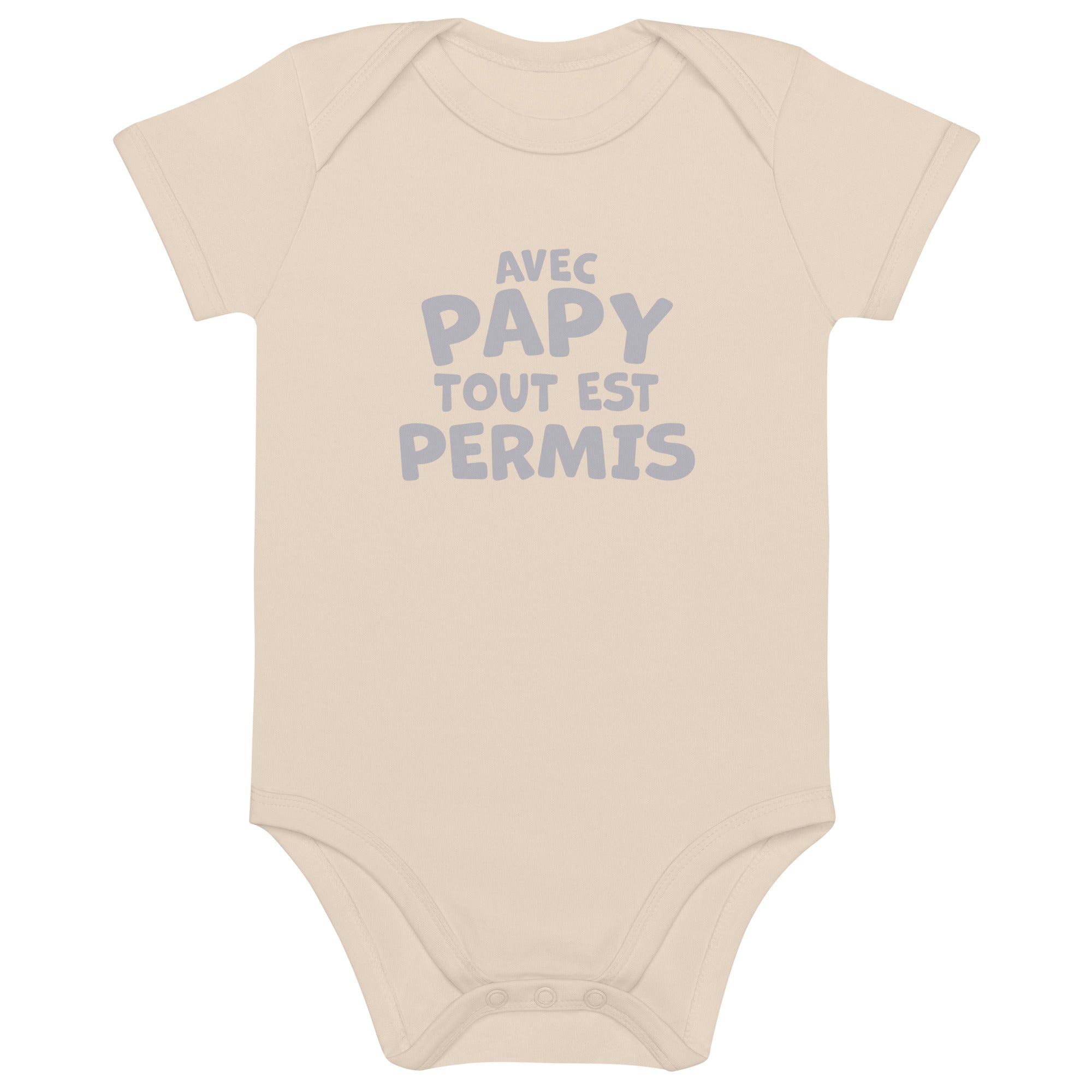 Avec papy - Body en coton bio bébé