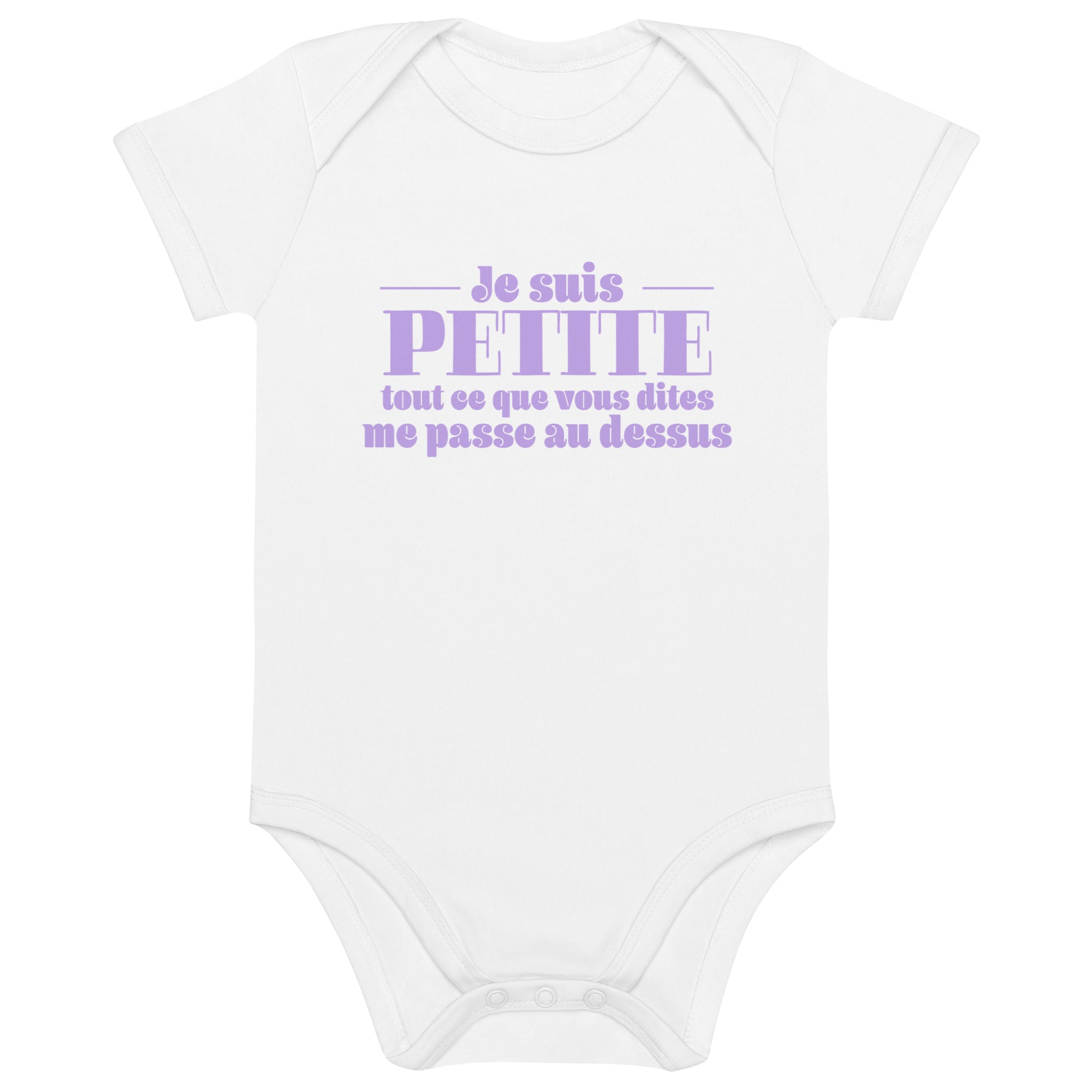 Je suis petite - Body en coton bio bébé