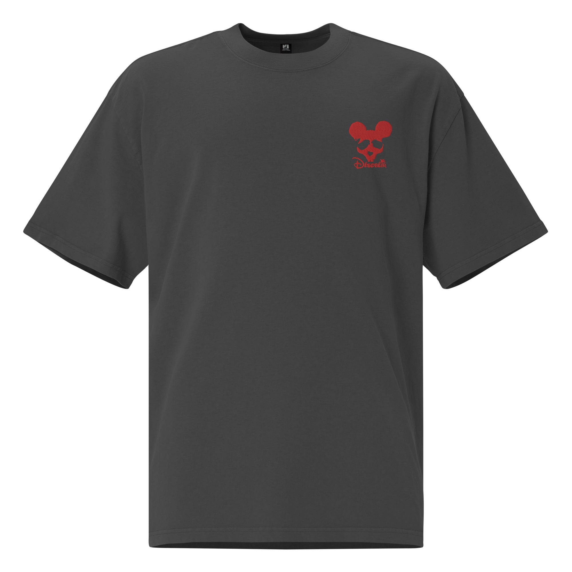 Désobéir - Disney - T-shirt oversize délavé - Brodé