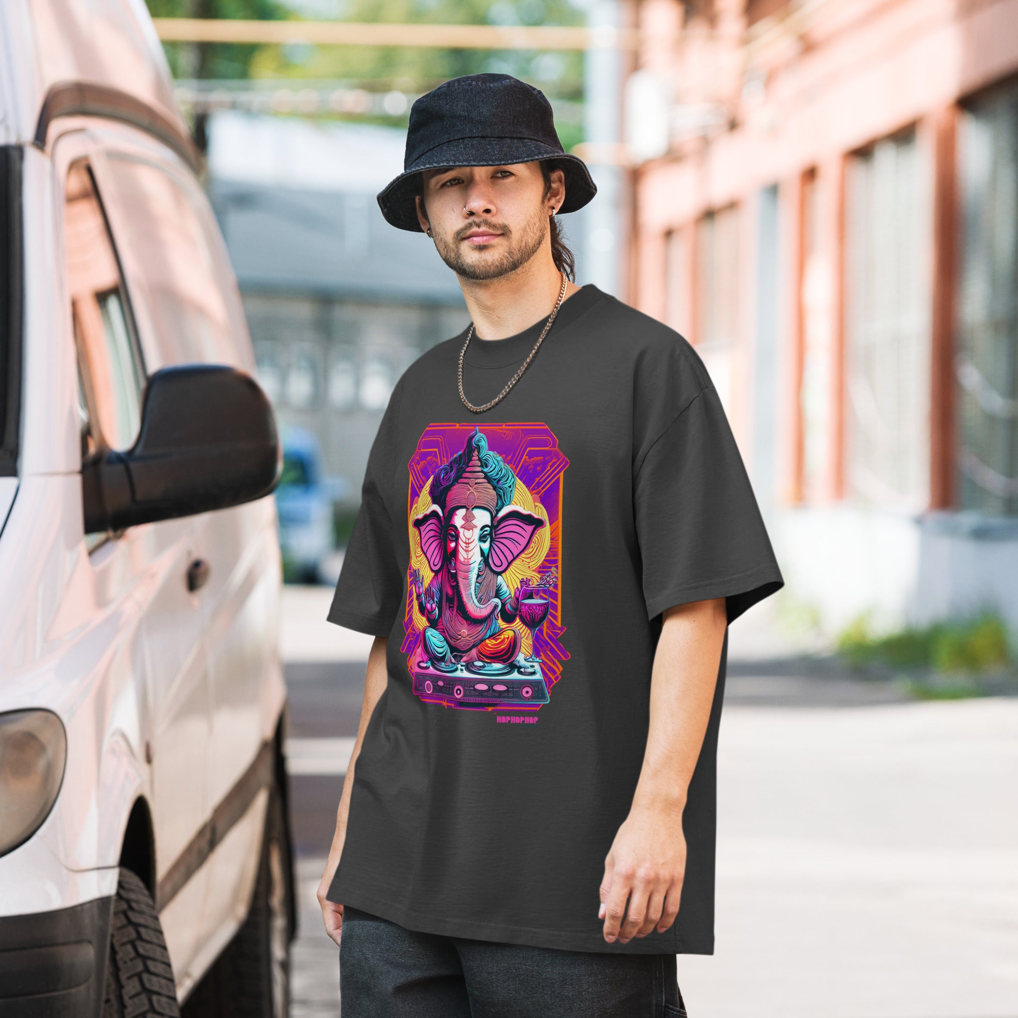 Hop Hop Hop - DVS - Ganesh Goa Vinas - T-shirt oversize délavé