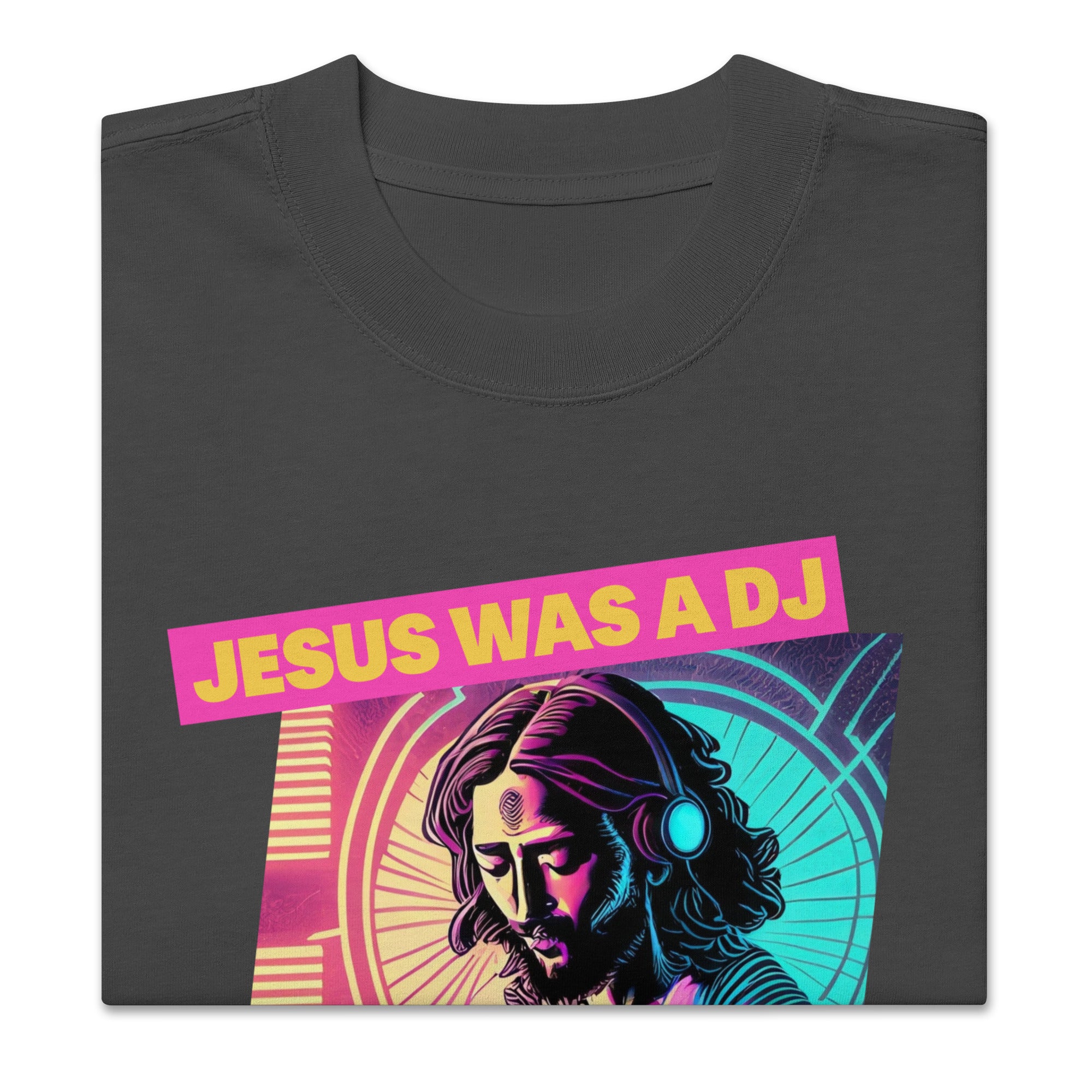 Hop Hop Hop - DVS - Jesus was a DJ - T-shirt oversize délavé