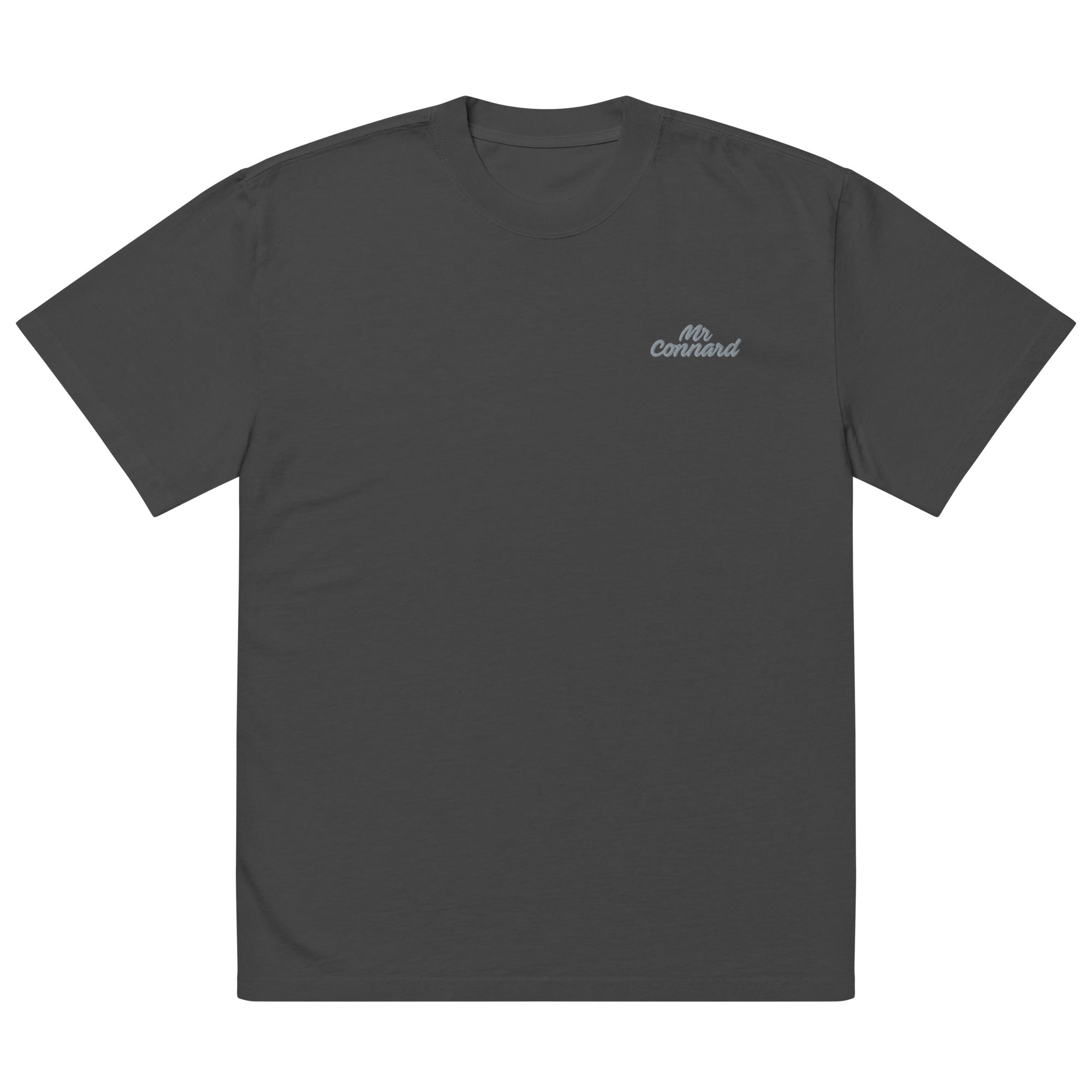 Monsieur Connard - T-shirt oversize délavé brodé - Brodé