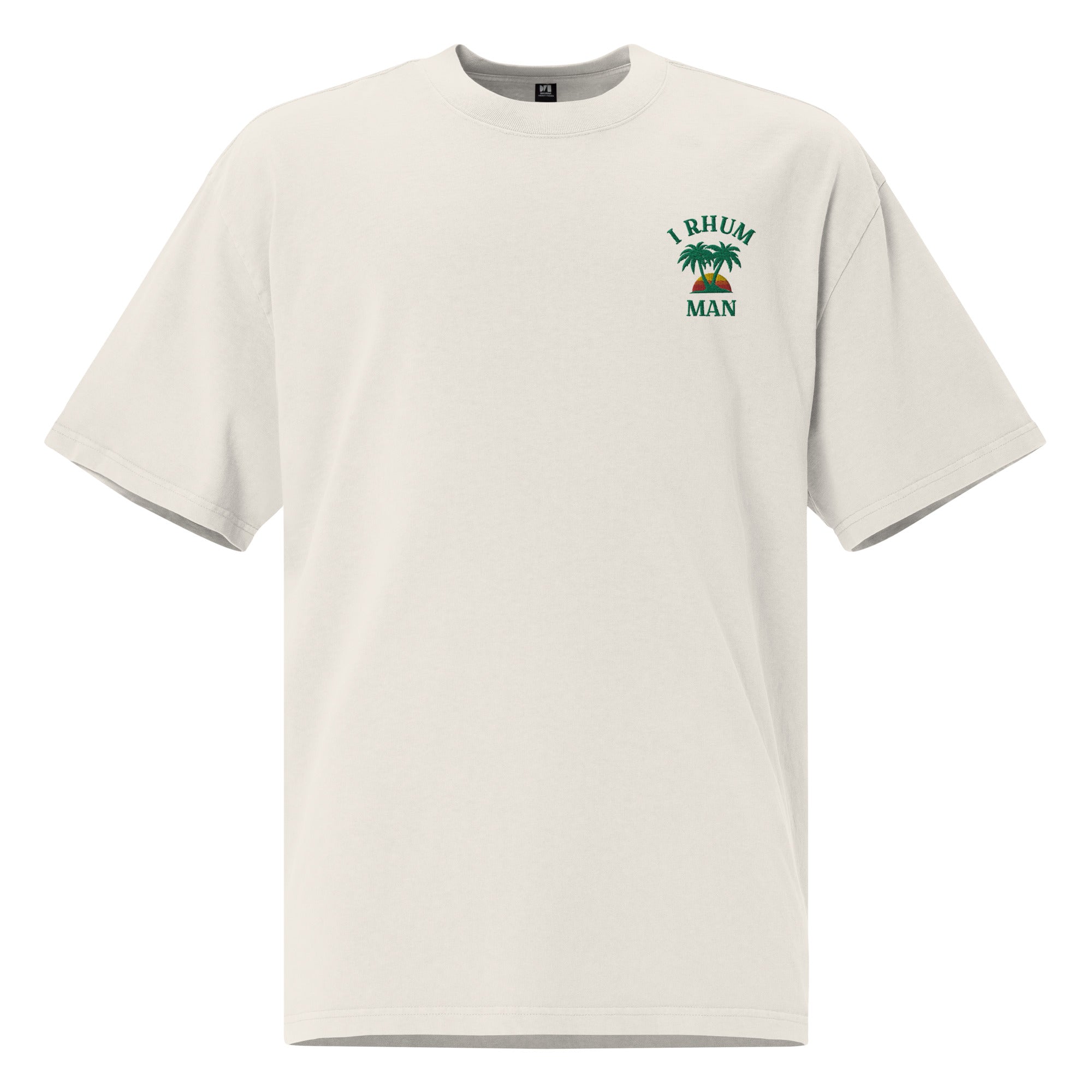 I rhum man - T-shirt oversize délavé - Brodé