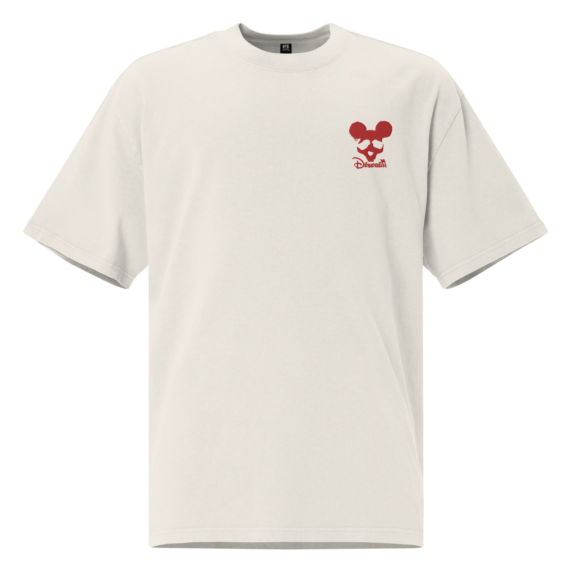 Désobéir - Disney - T-shirt oversize délavé - Brodé
