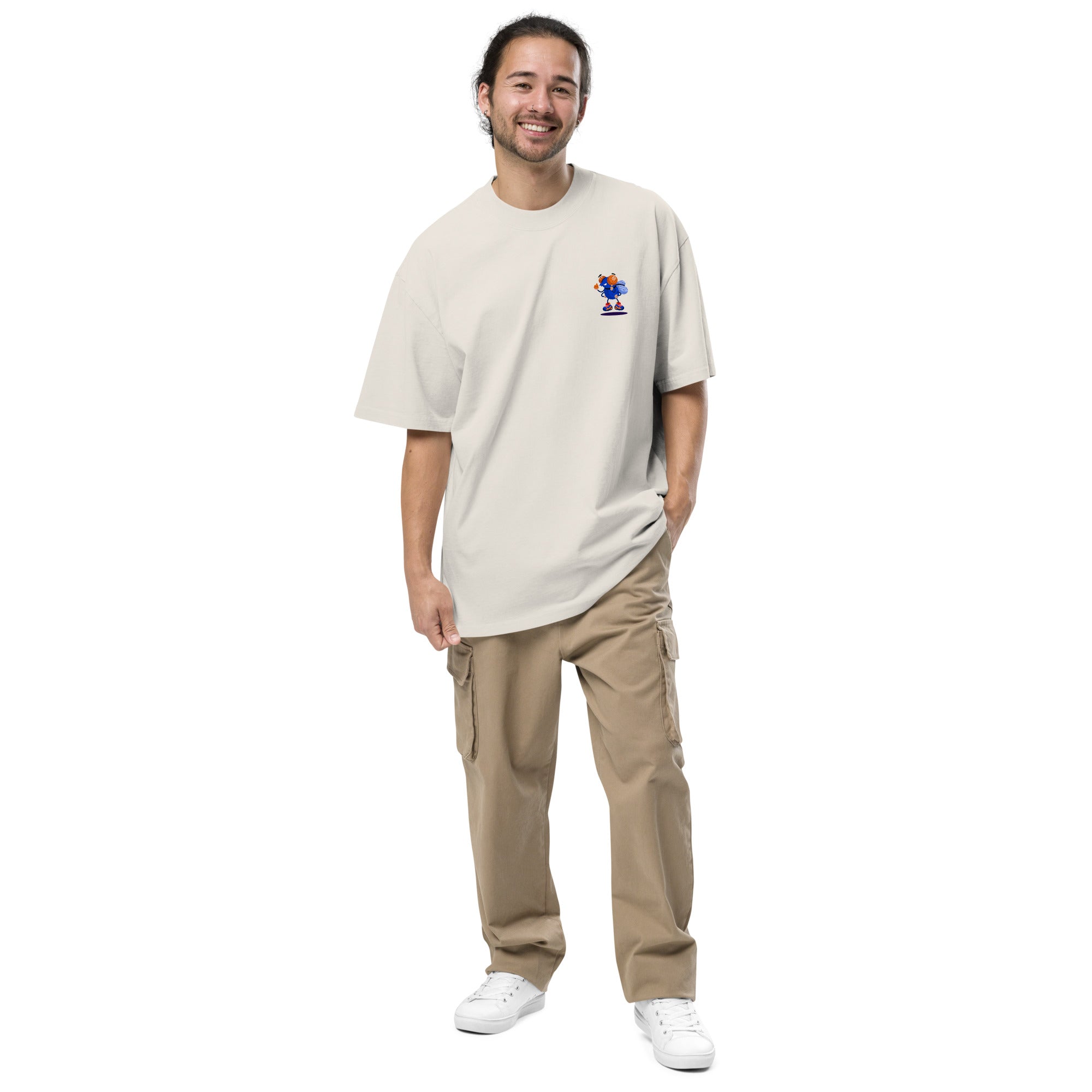 Zebi la Mouche - T-shirt oversize délavé - Coeur et Dos