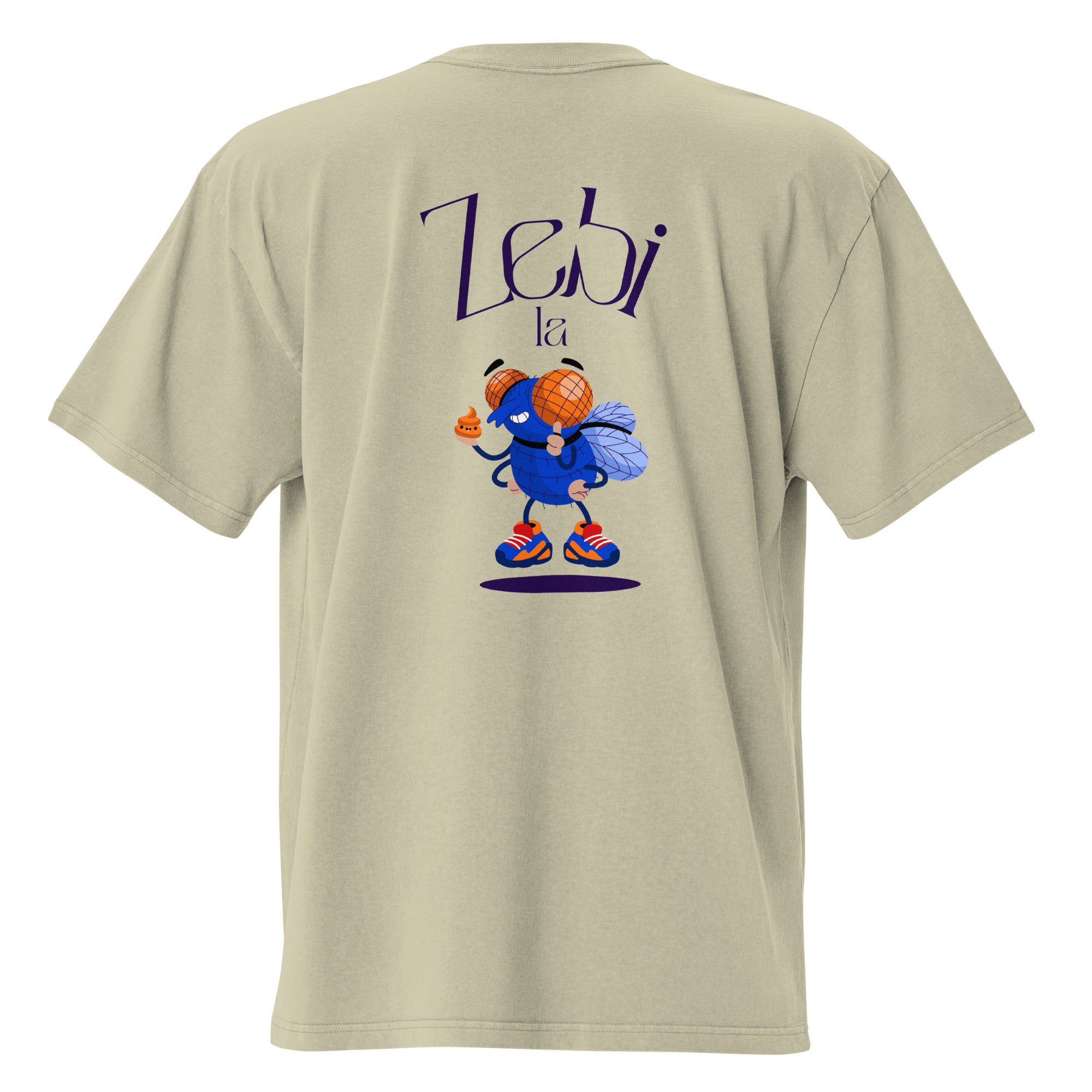 Zebi la Mouche - T-shirt oversize délavé - Coeur et Dos