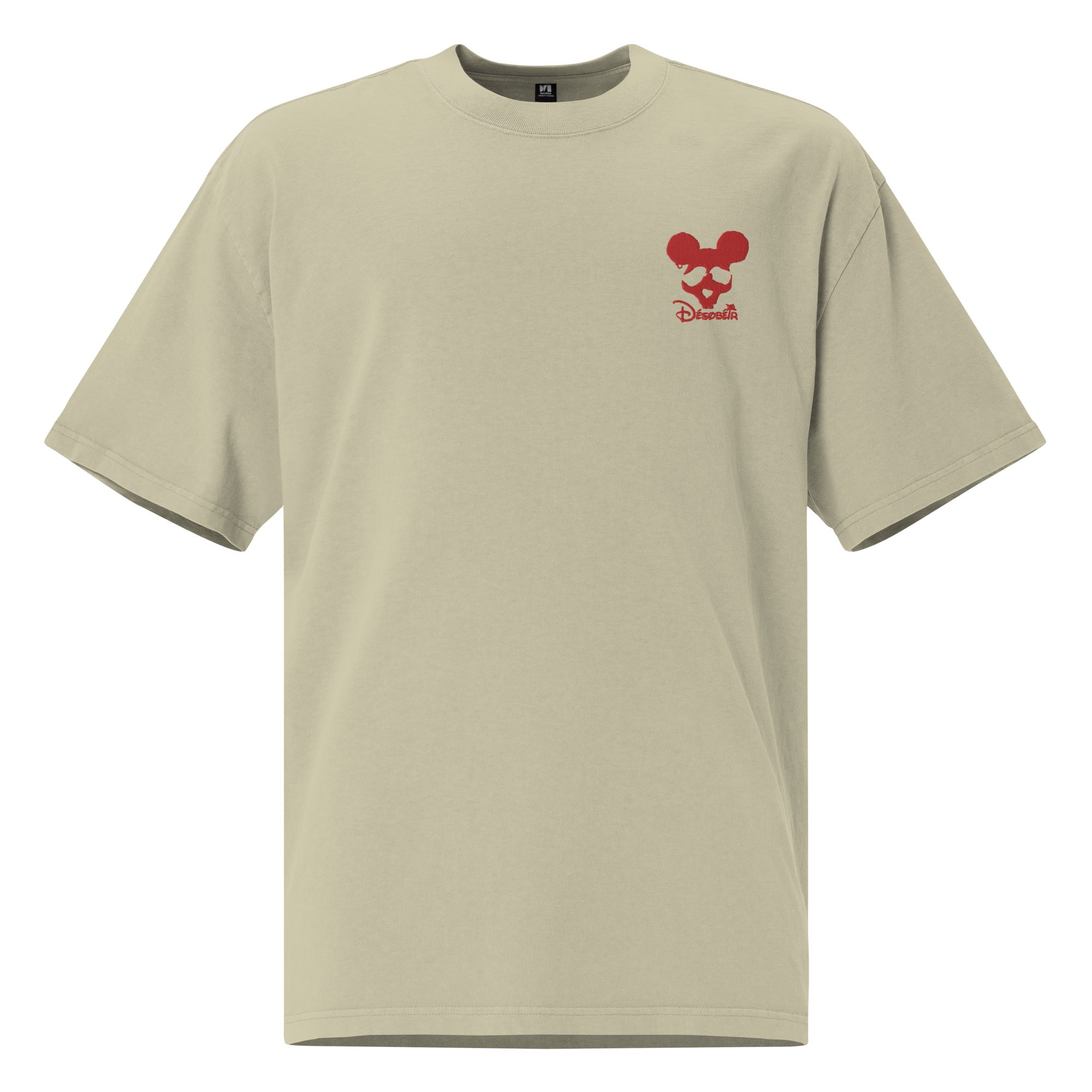 Désobéir - Disney - T-shirt oversize délavé - Brodé