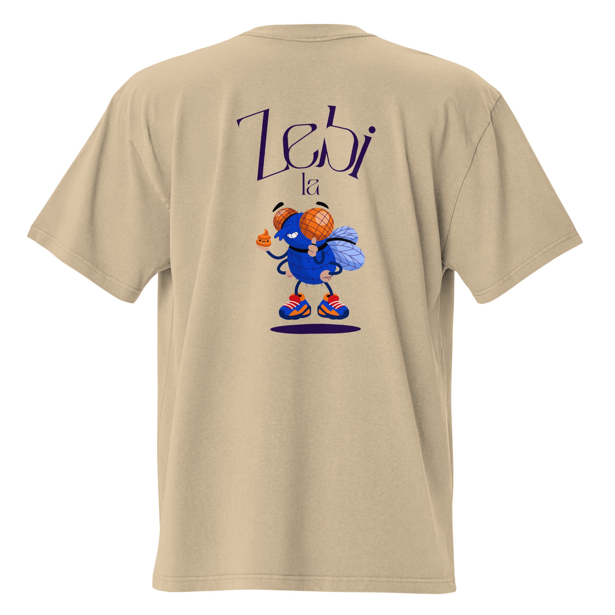 Zebi la Mouche - T-shirt oversize délavé - Coeur et Dos