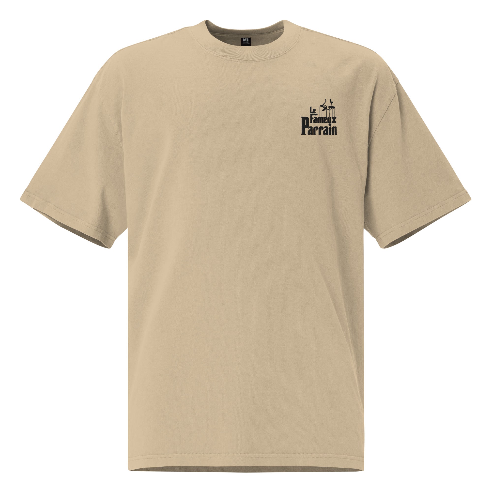 Fameux parrain - T-shirt oversize délavé - Brodé