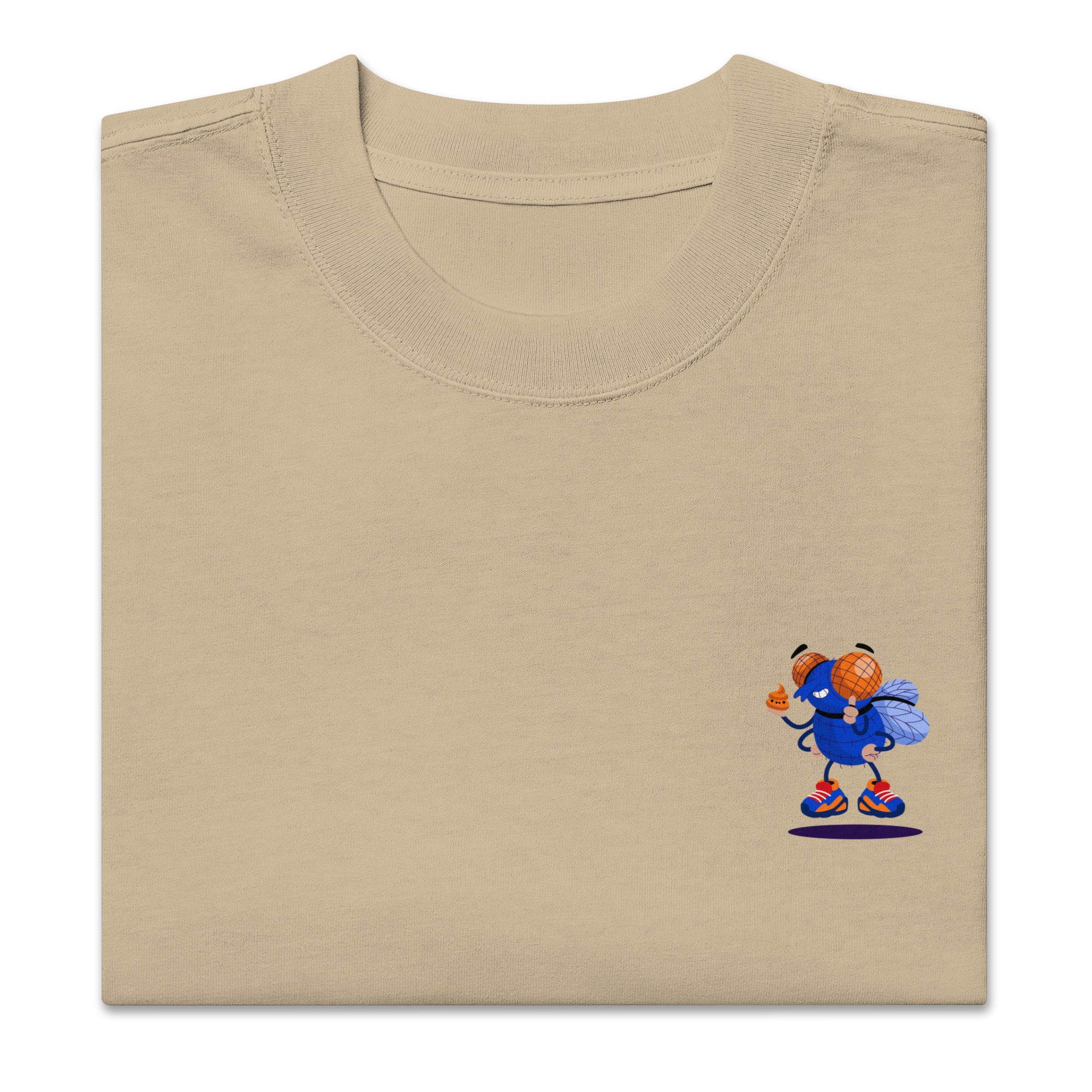 Zebi la Mouche - T-shirt oversize délavé - Coeur et Dos