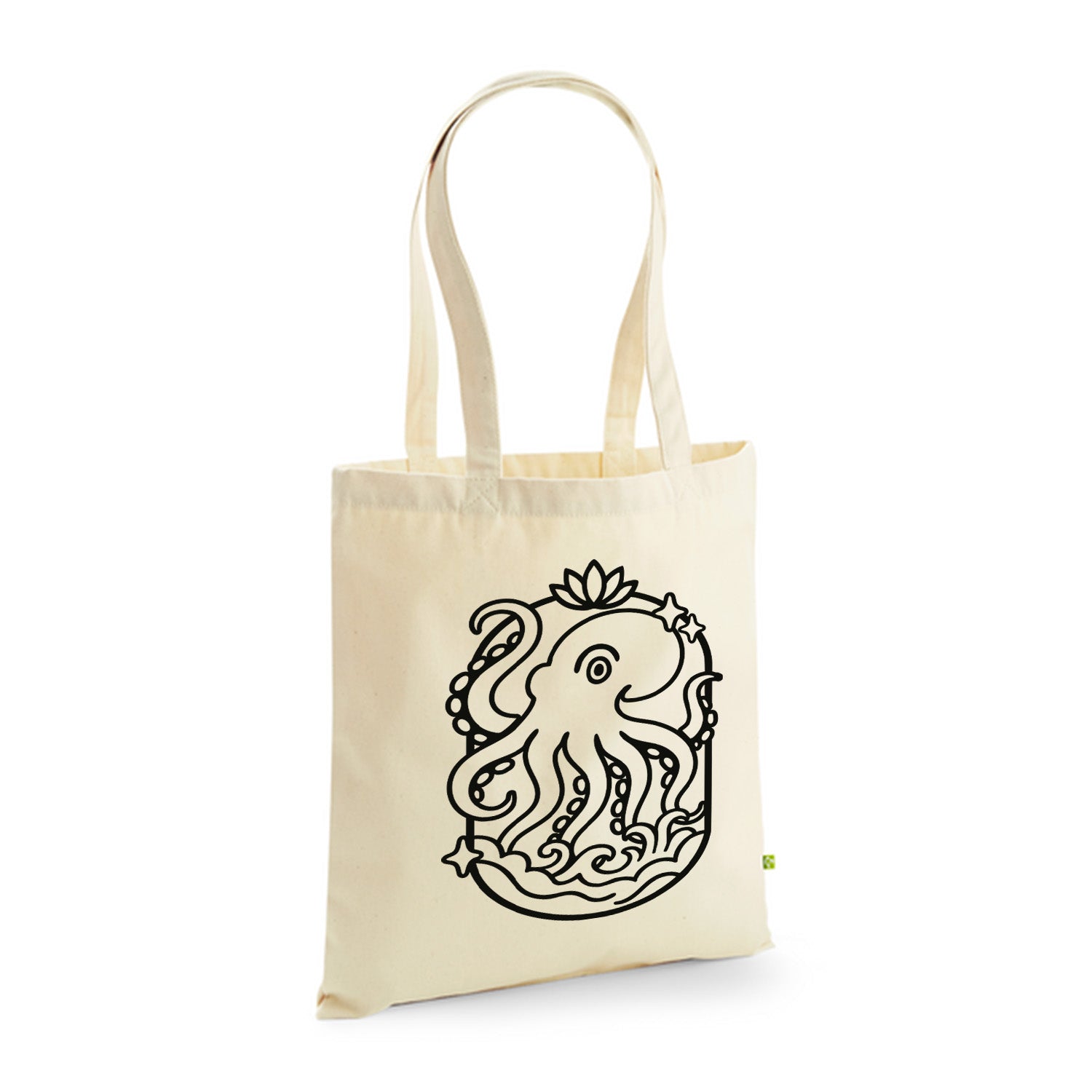 Poulpe - Ma Carpette - Tote Bag en coton bio à piquer