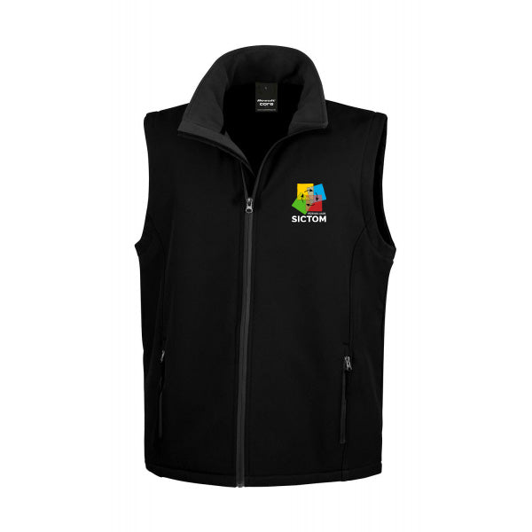 SICTOM - Veste softshell sans manche - Brodé Coeur