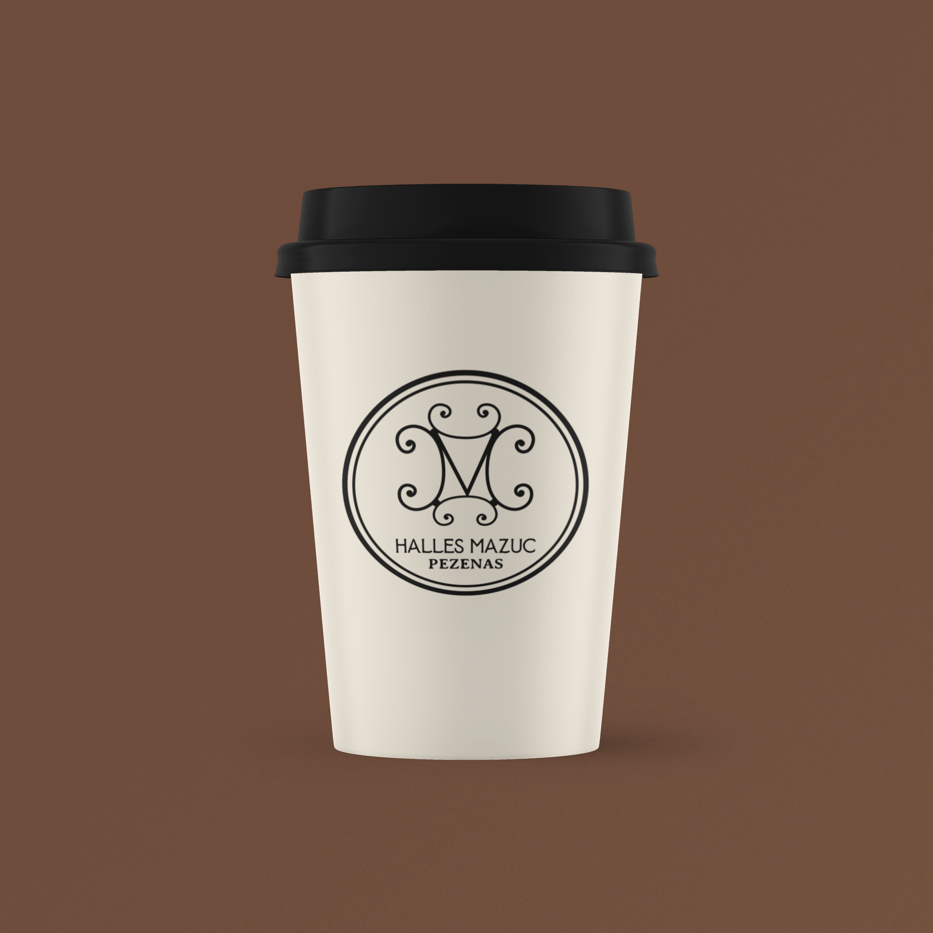Les Halles Mazuc - Gobelet en carton avec couvercle en plastique