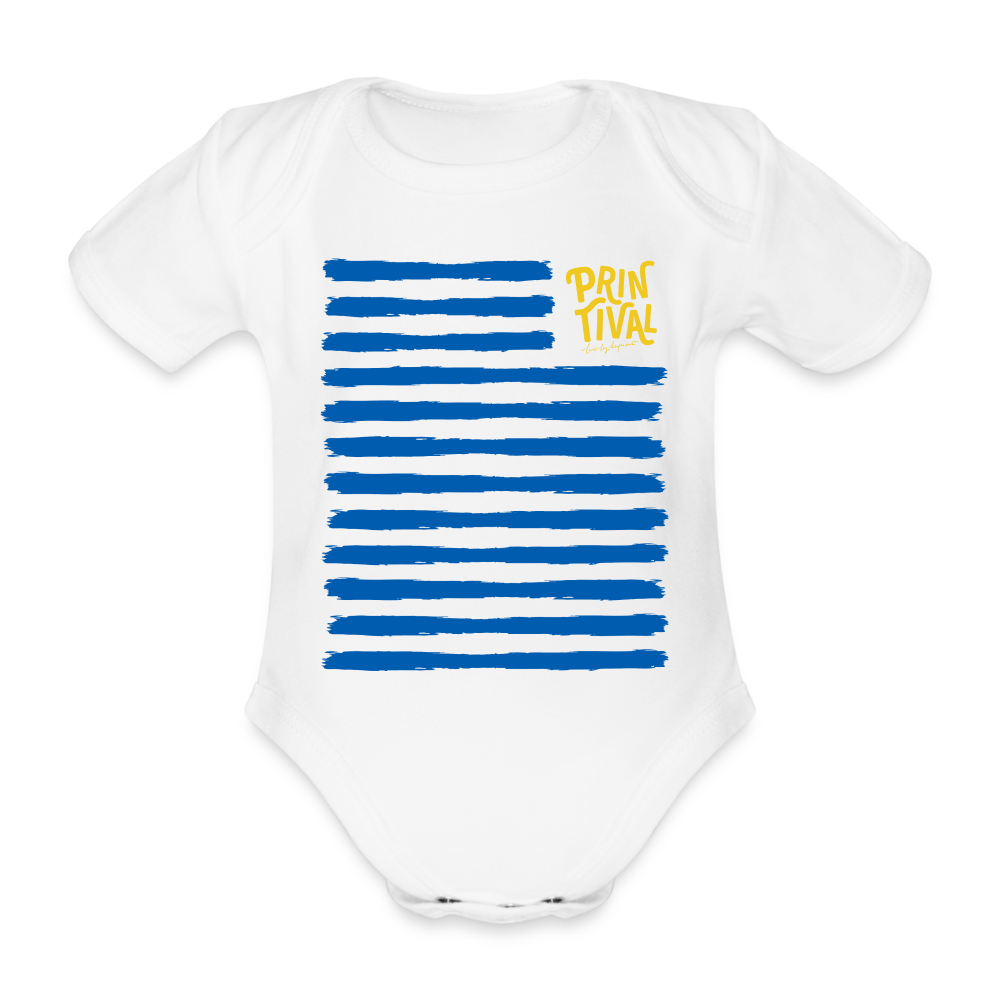 Printival - Body Bébé bio manches courtes - blanc