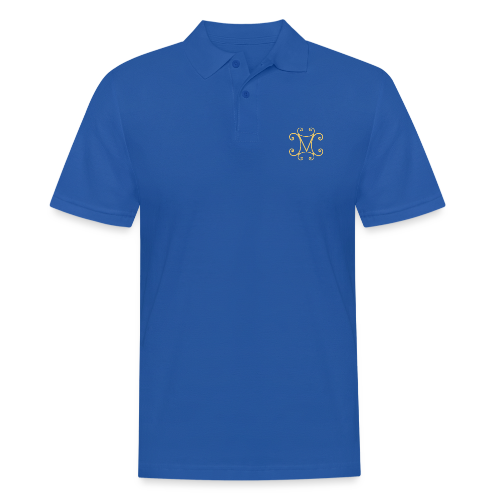 Halles Mazuc - Polo Homme - Coeur & dos - bleu royal