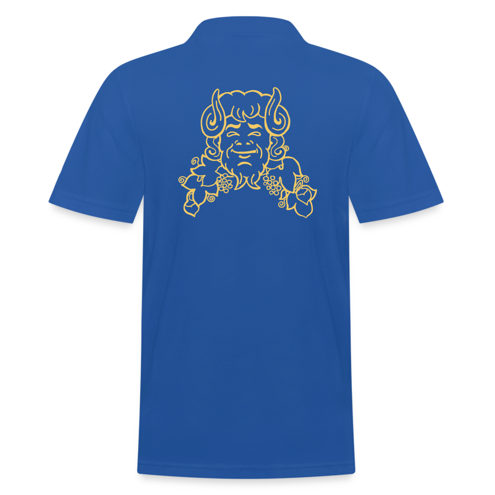 Halles Mazuc - Polo Homme - Coeur & dos - bleu royal
