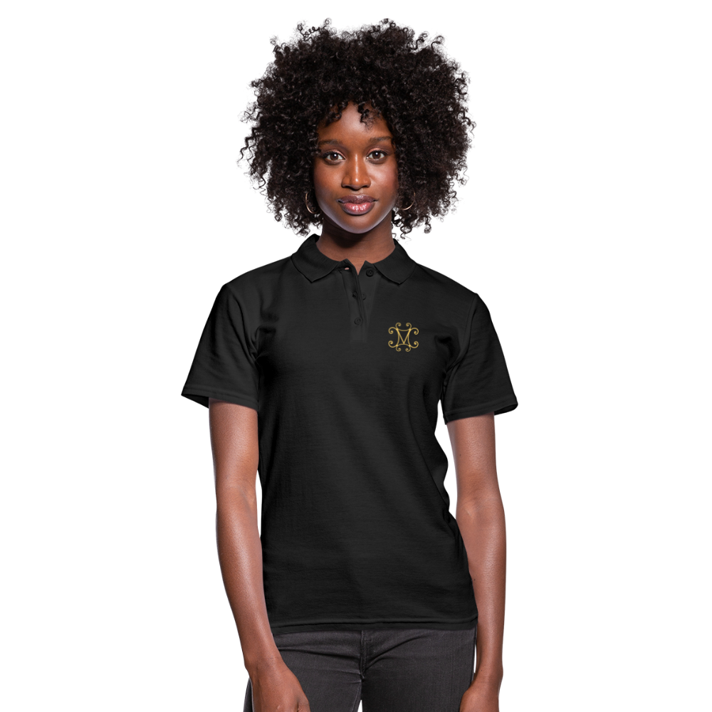 Halles Mazuc - Polo Femme - Coeur et Dos - noir