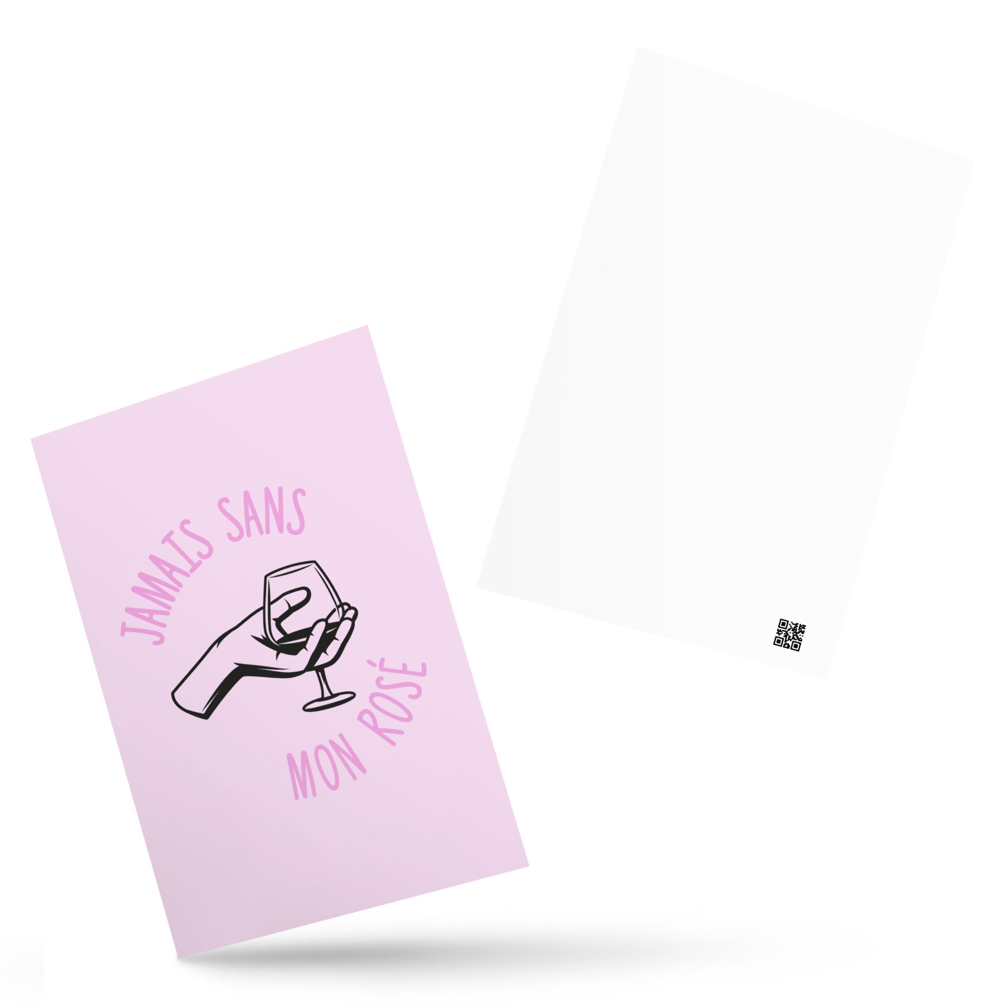 Jamais sans mon rosé - Carte postale standard