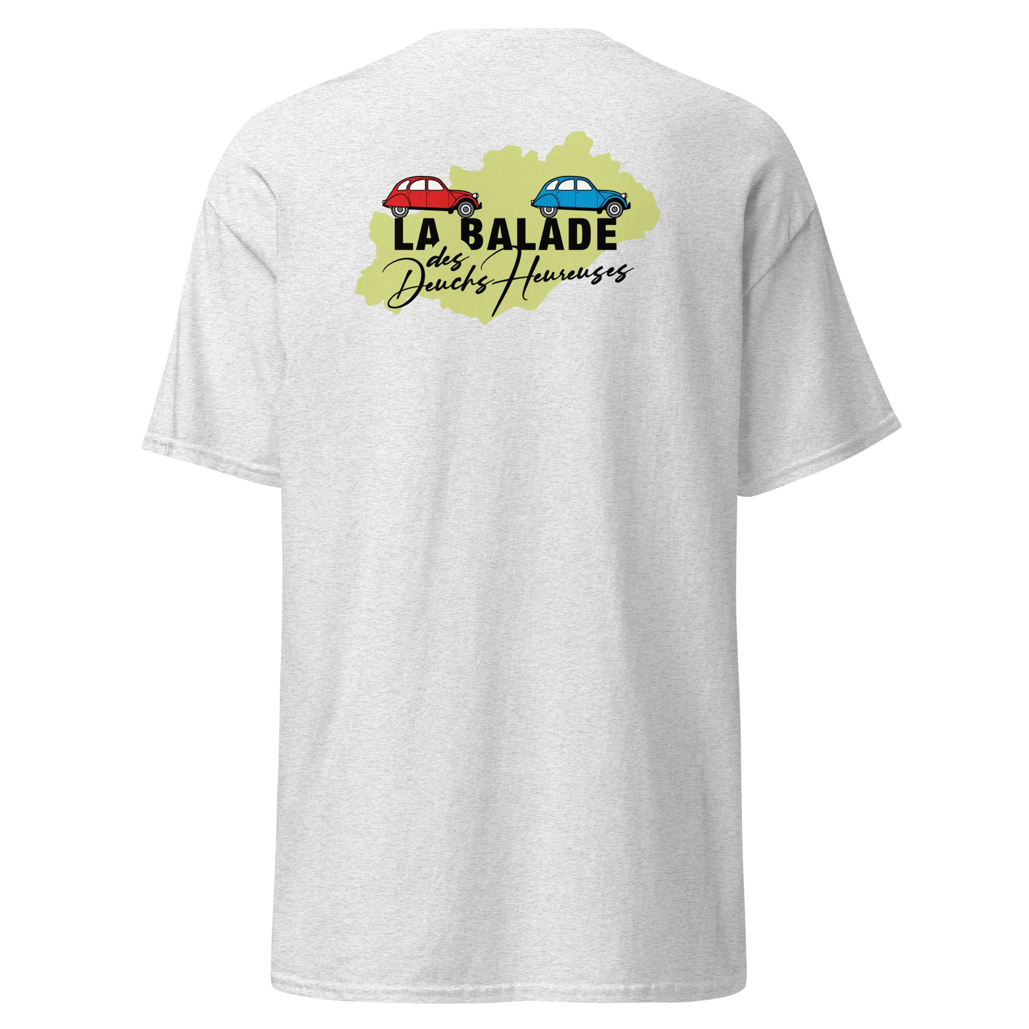 La Balade des Deuchs Heureuses - T-shirt classique unisexe - Coeur et dos