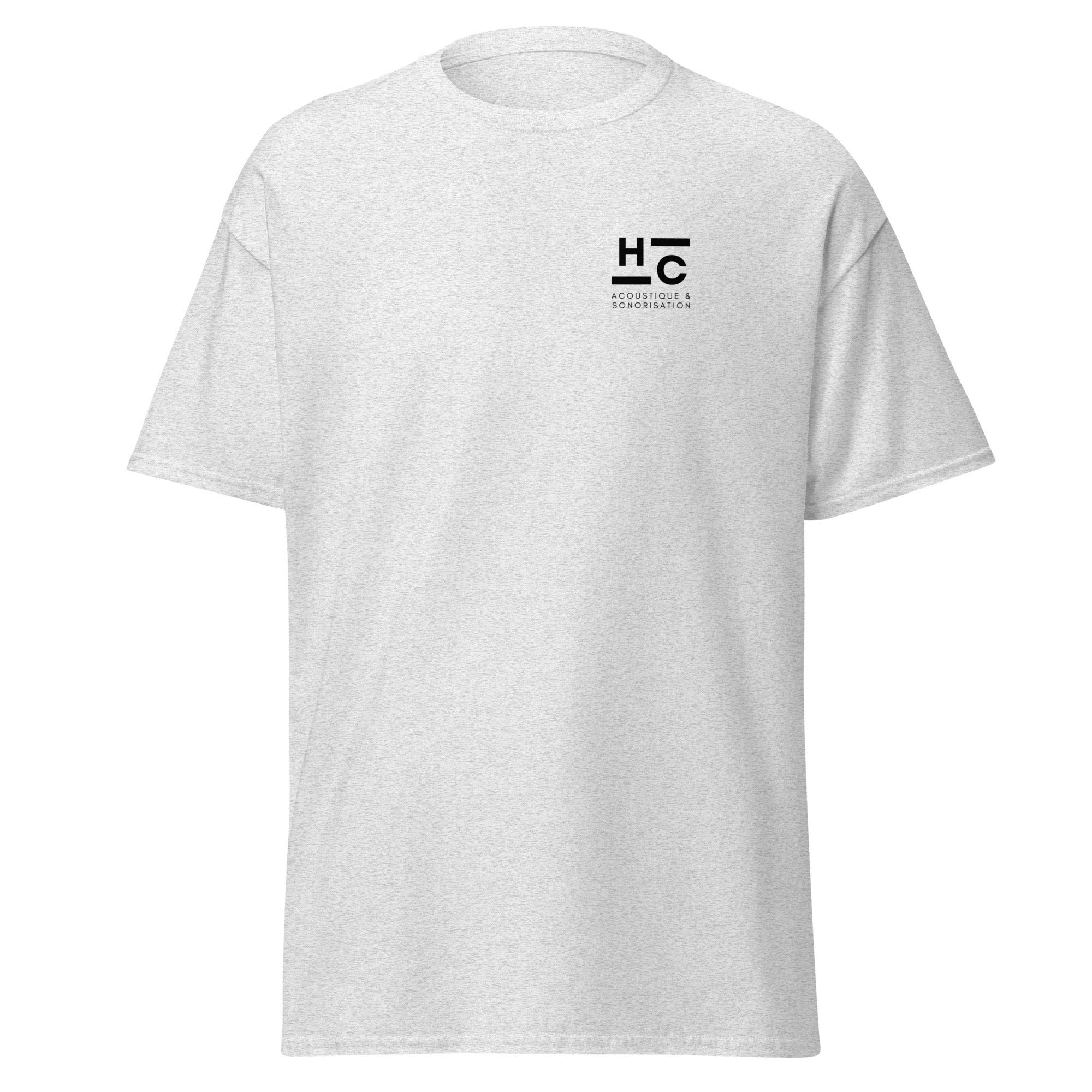 HC Acoustique - T-shirt classique unisexe - Imp. cœur et dos