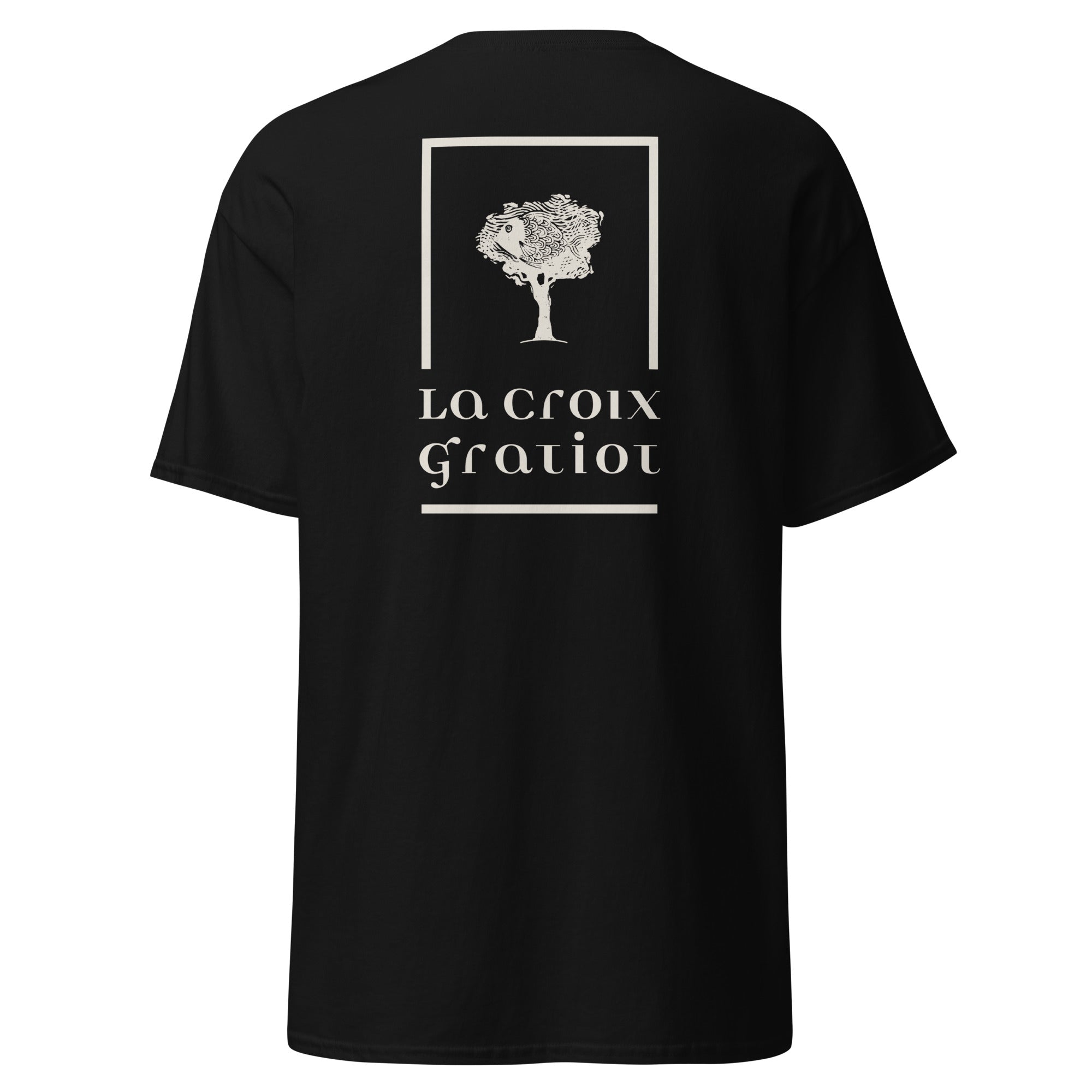 La Croix Gratiot - T-shirt classique unisexe - 2 marquages : Coeur et dos