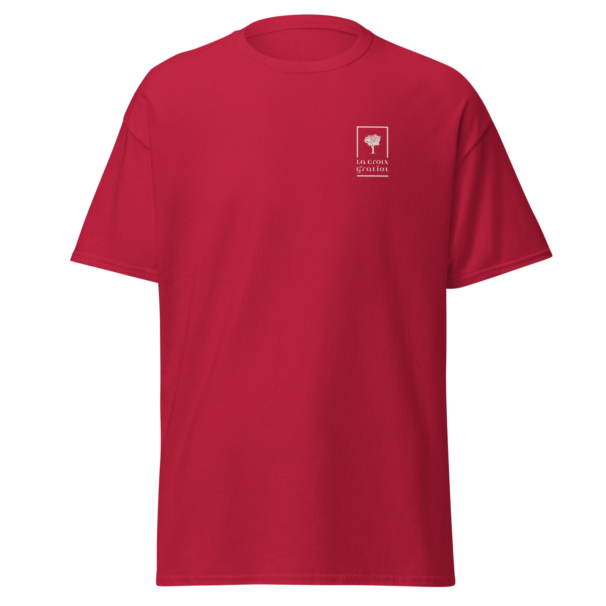 La Croix Gratiot - T-shirt classique unisexe - 2 marquages : Coeur et dos