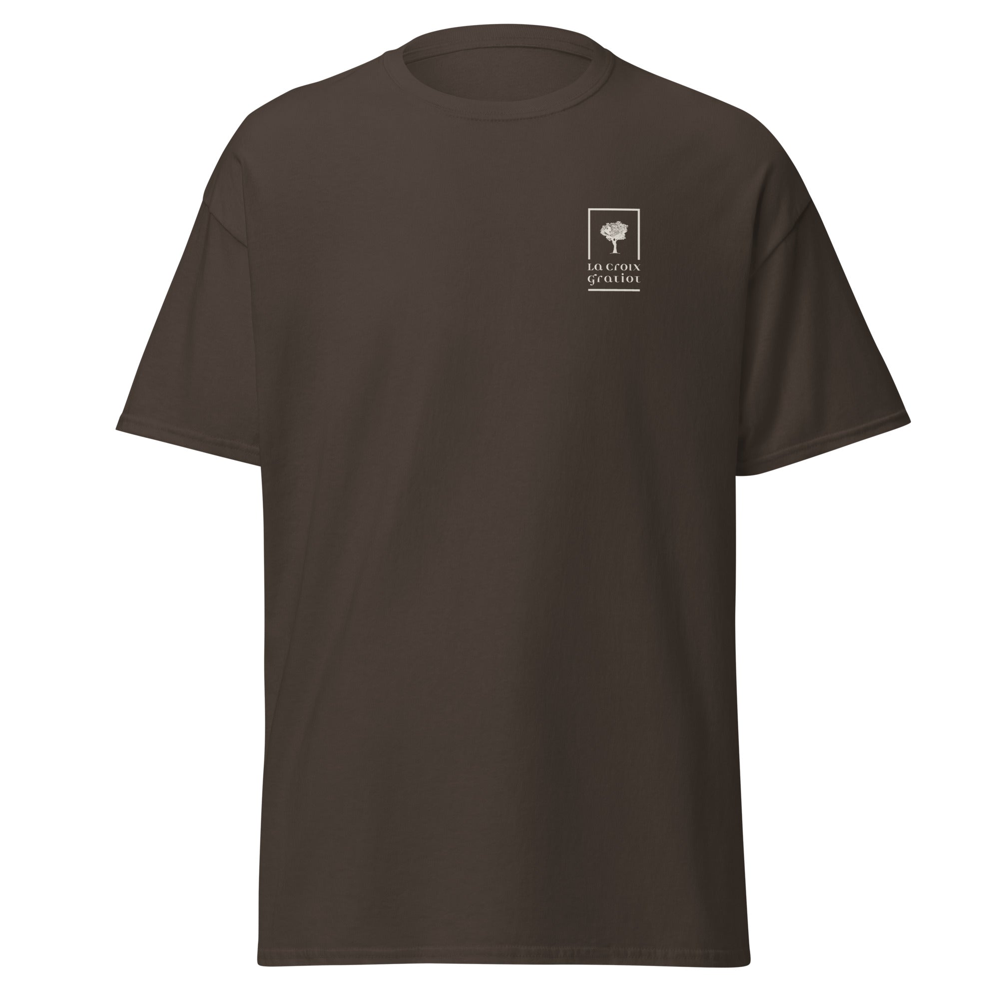 La Croix Gratiot - T-shirt classique unisexe - 2 marquages : Coeur et dos