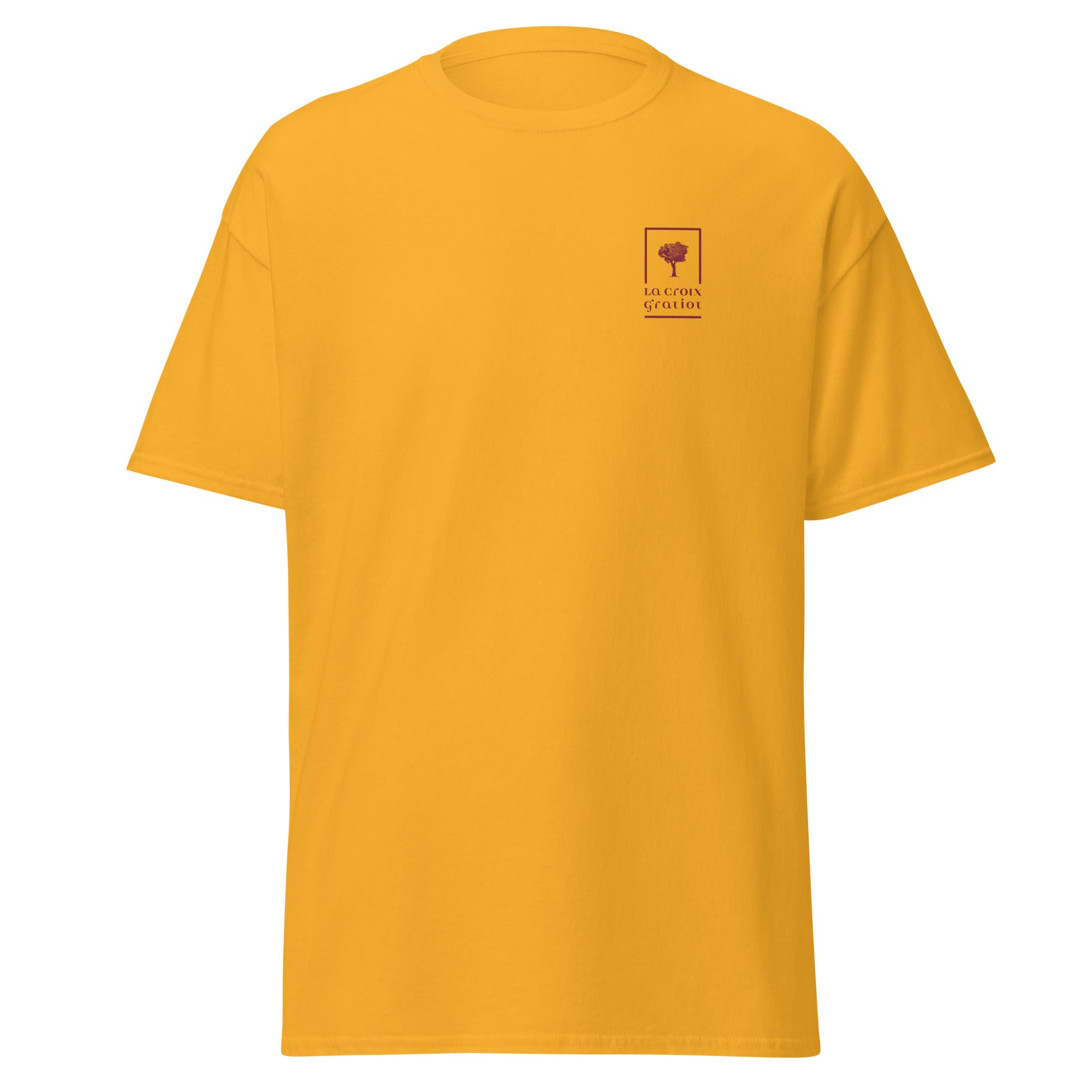 La Croix Gratiot - T-shirt classique unisexe - 2 marquages : Coeur et dos