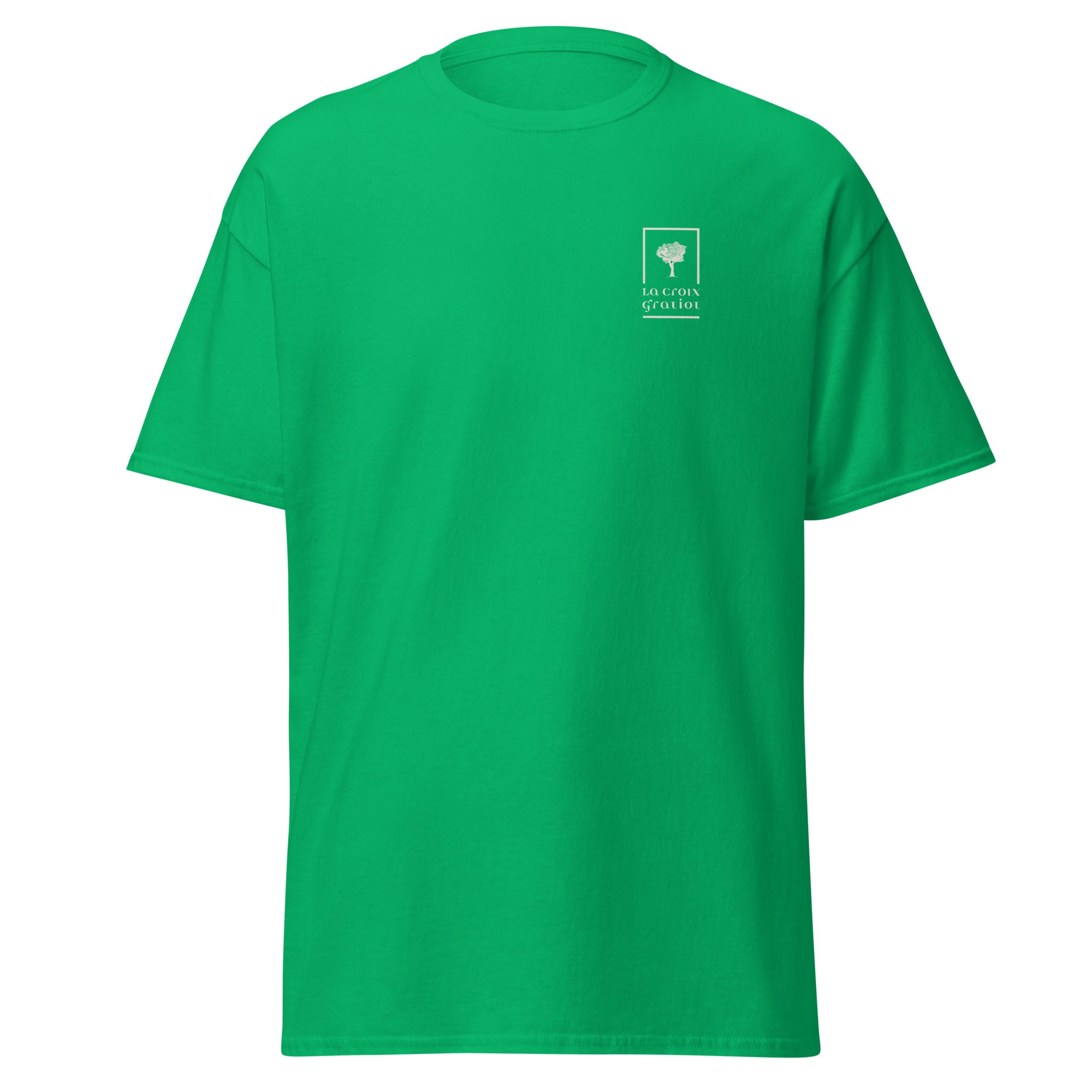La Croix Gratiot - T-shirt classique unisexe - 2 marquages : Coeur et dos