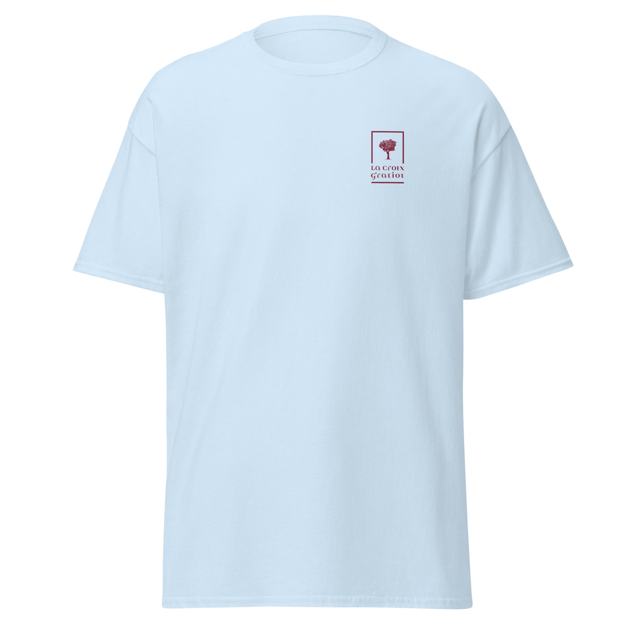 La Croix Gratiot - T-shirt classique unisexe - 2 marquages : Coeur et dos