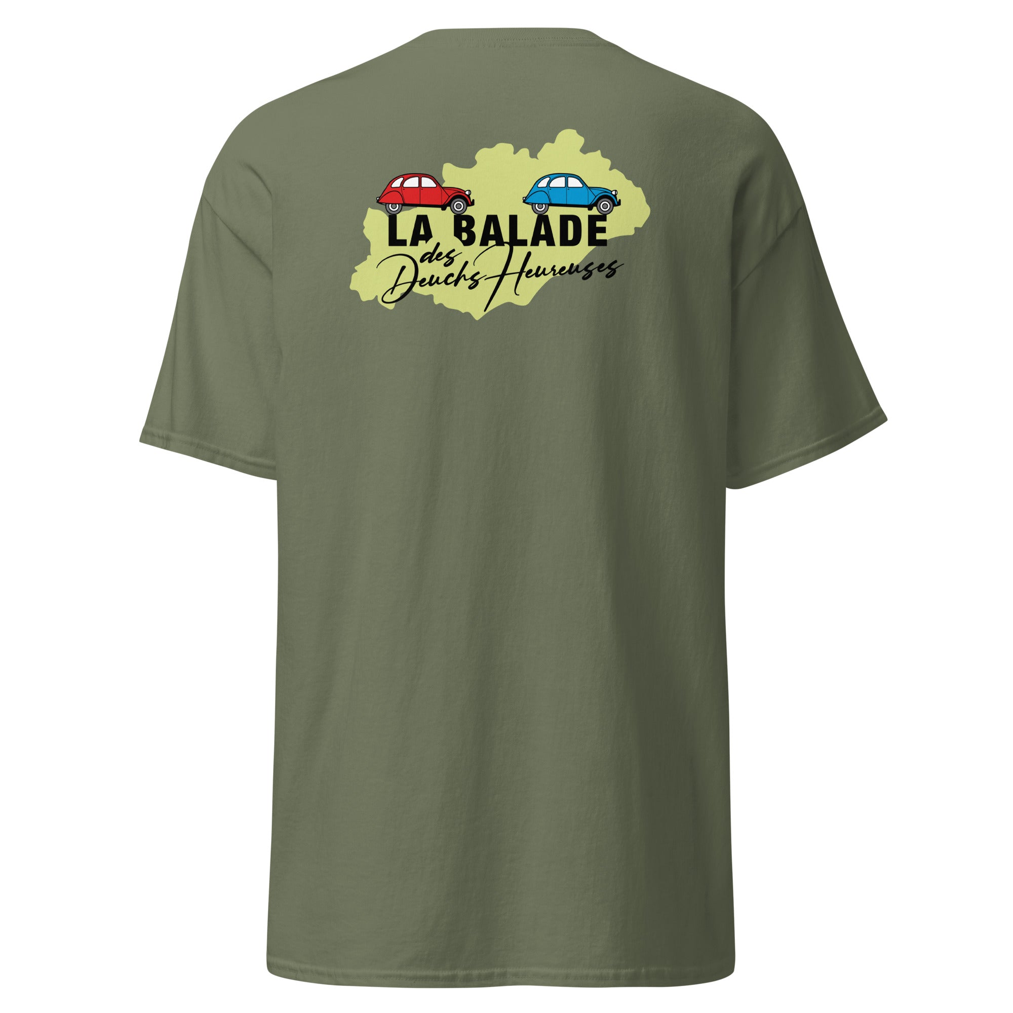 La Balade des Deuchs Heureuses - T-shirt classique unisexe - Coeur et dos