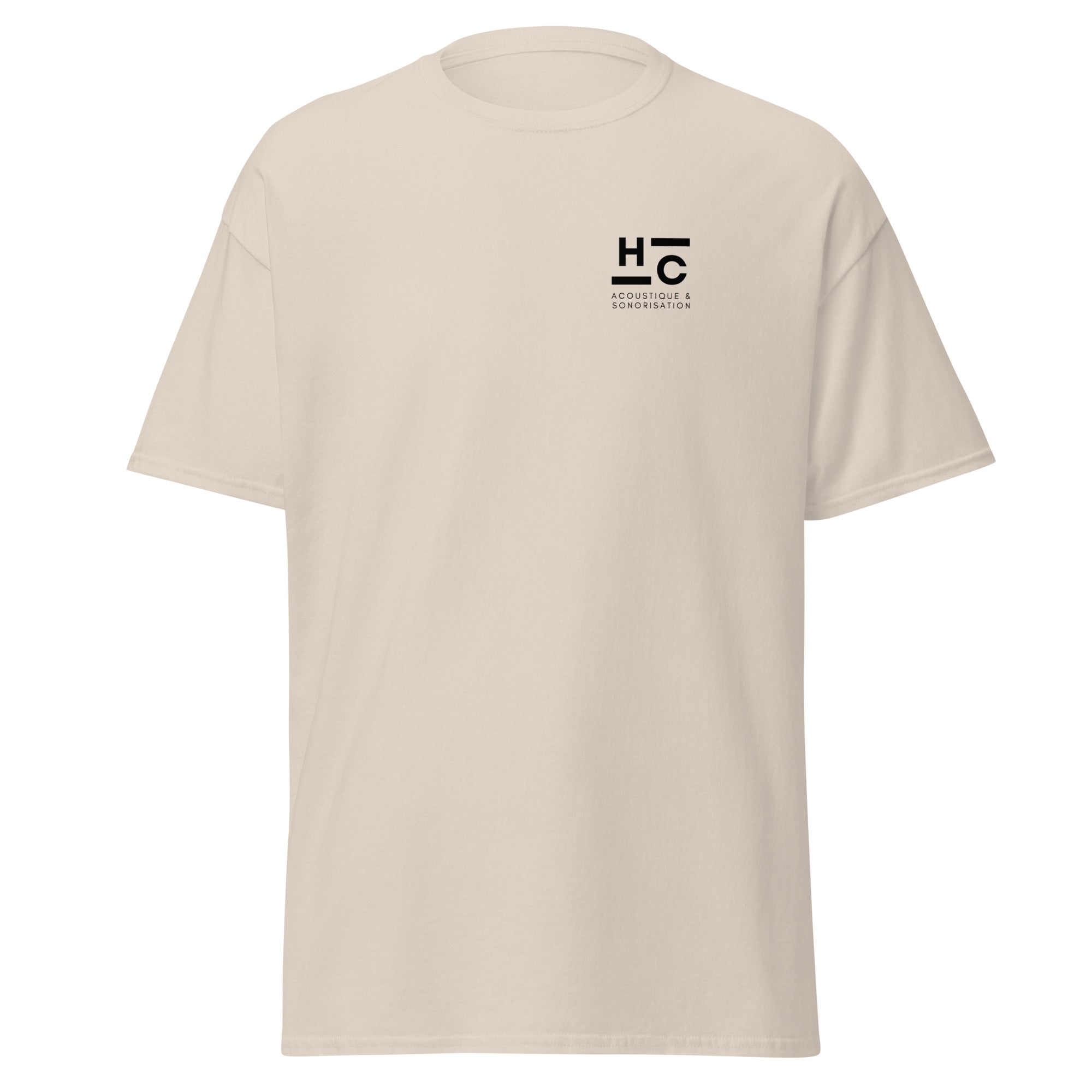 HC Acoustique - T-shirt classique unisexe - Imp. cœur et dos
