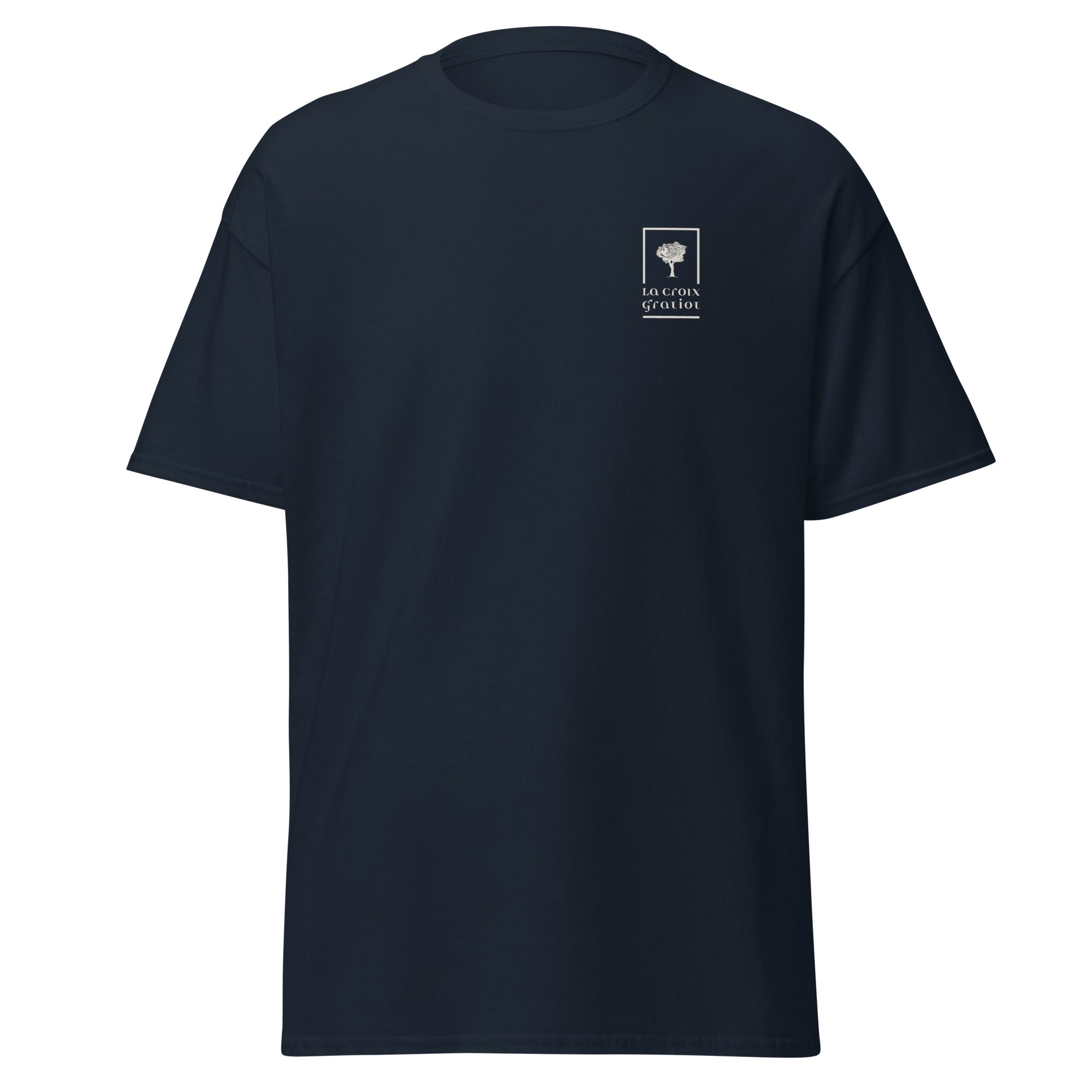 La Croix Gratiot - T-shirt classique unisexe - 2 marquages : Coeur et dos
