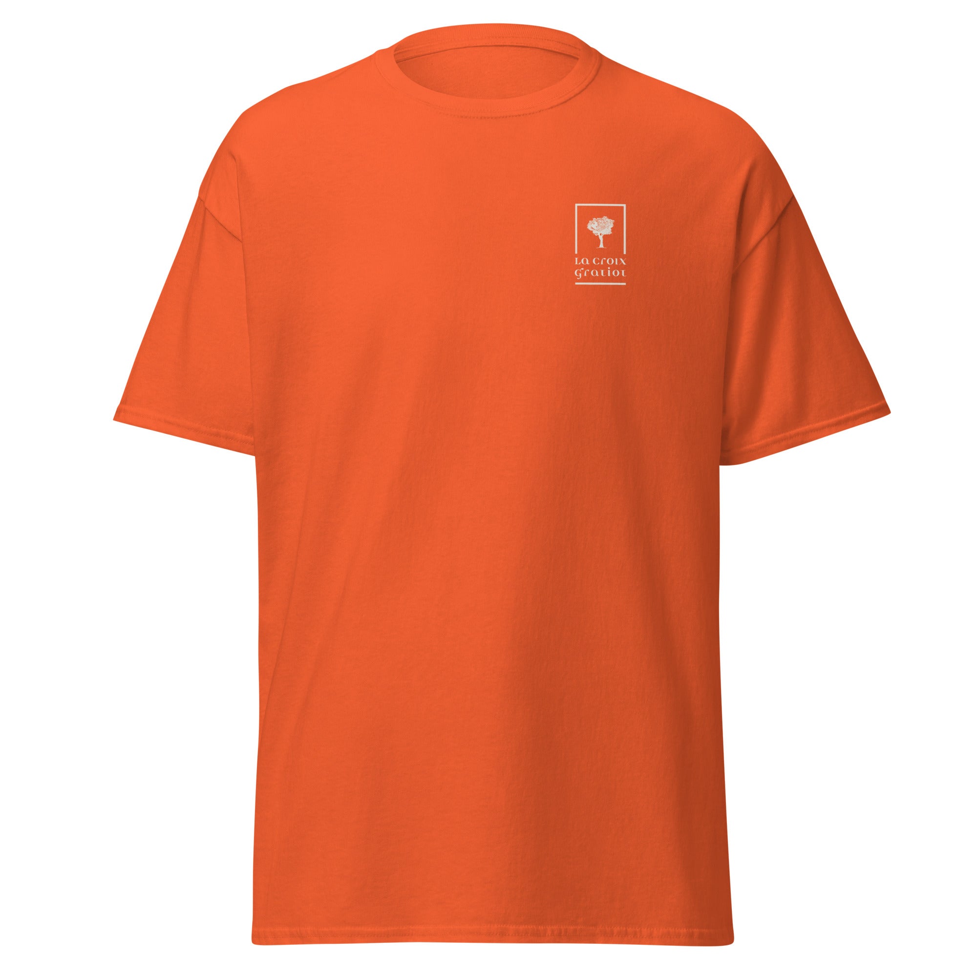 La Croix Gratiot - T-shirt classique unisexe - 2 marquages : Coeur et dos