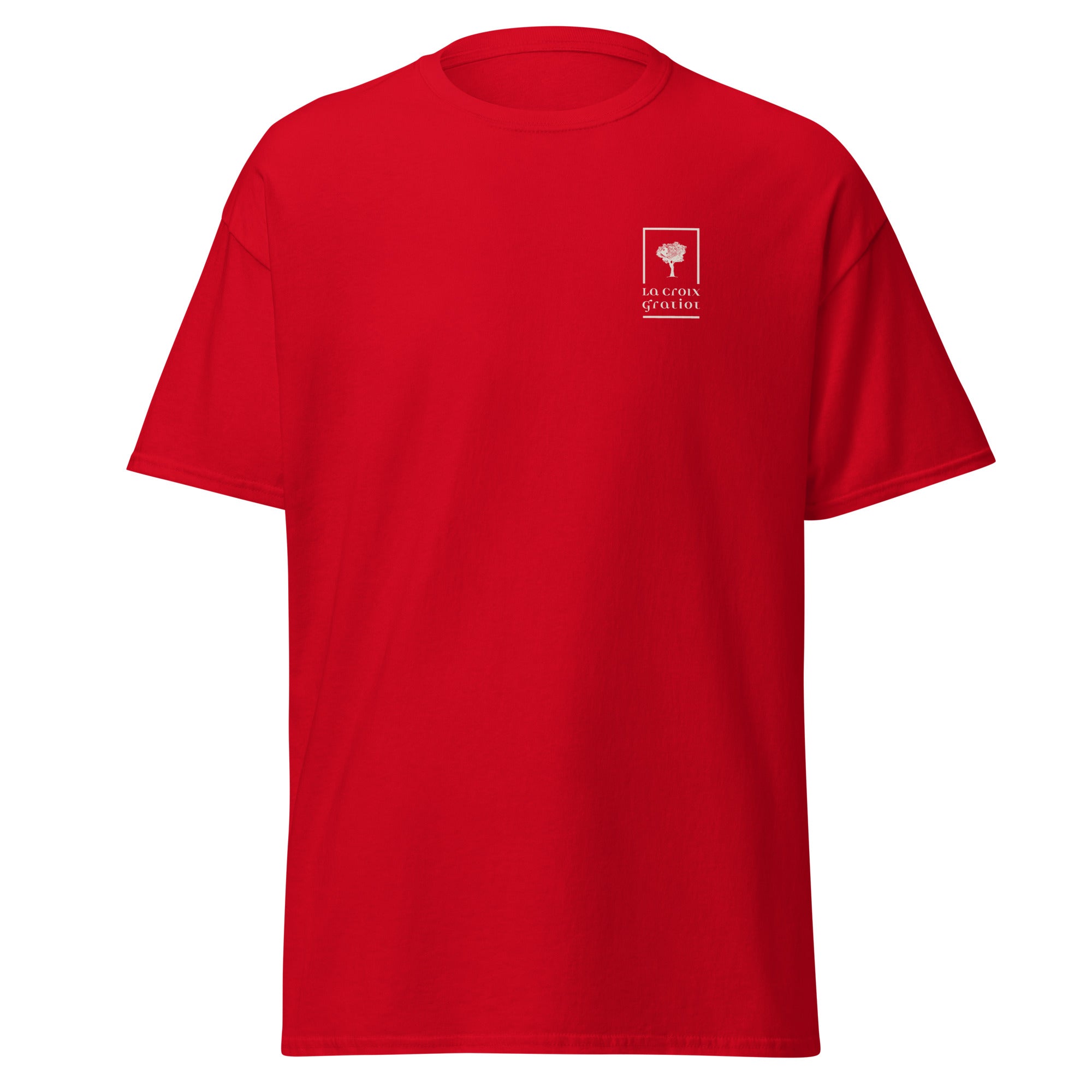 La Croix Gratiot - T-shirt classique unisexe - 2 marquages : Coeur et dos