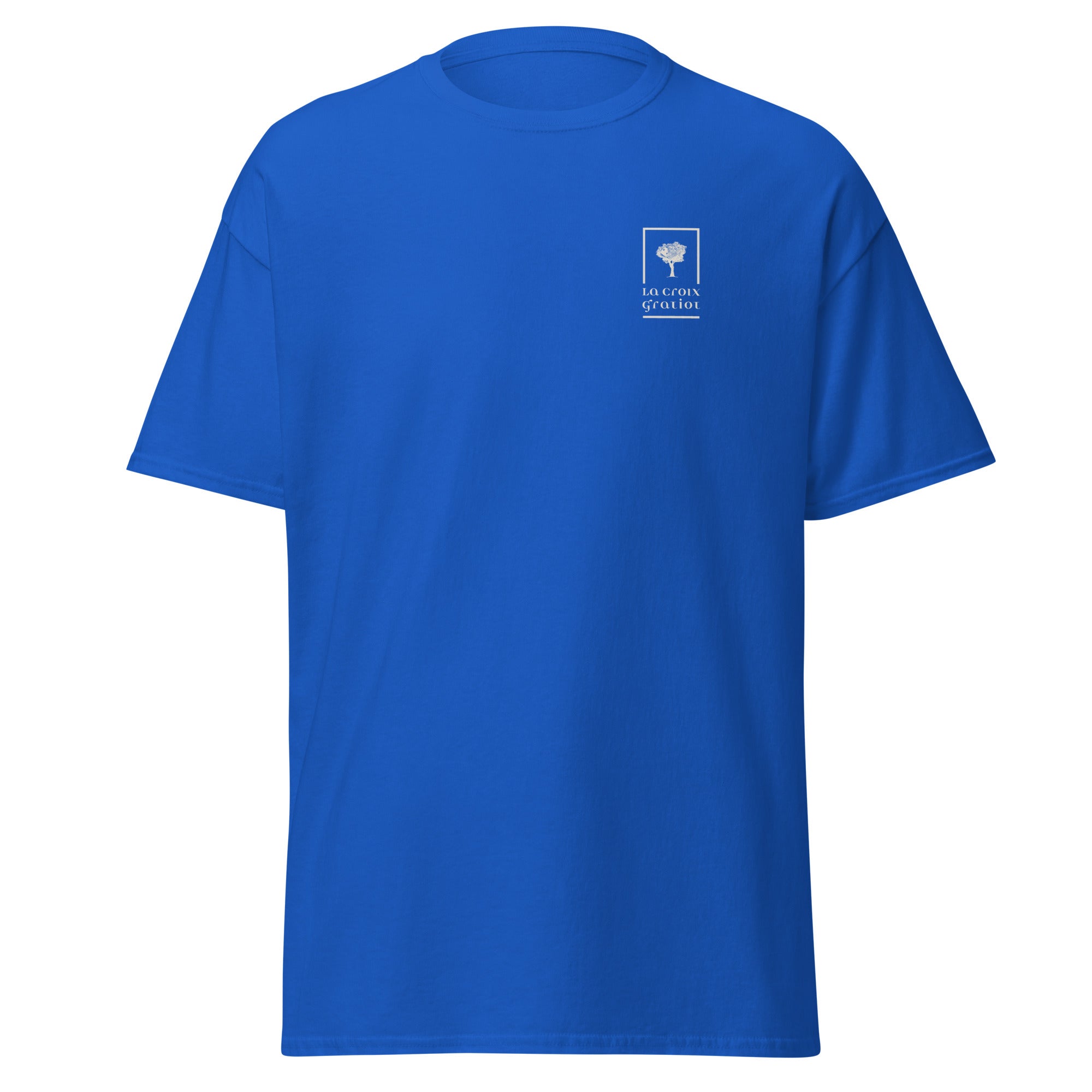La Croix Gratiot - T-shirt classique unisexe - 2 marquages : Coeur et dos