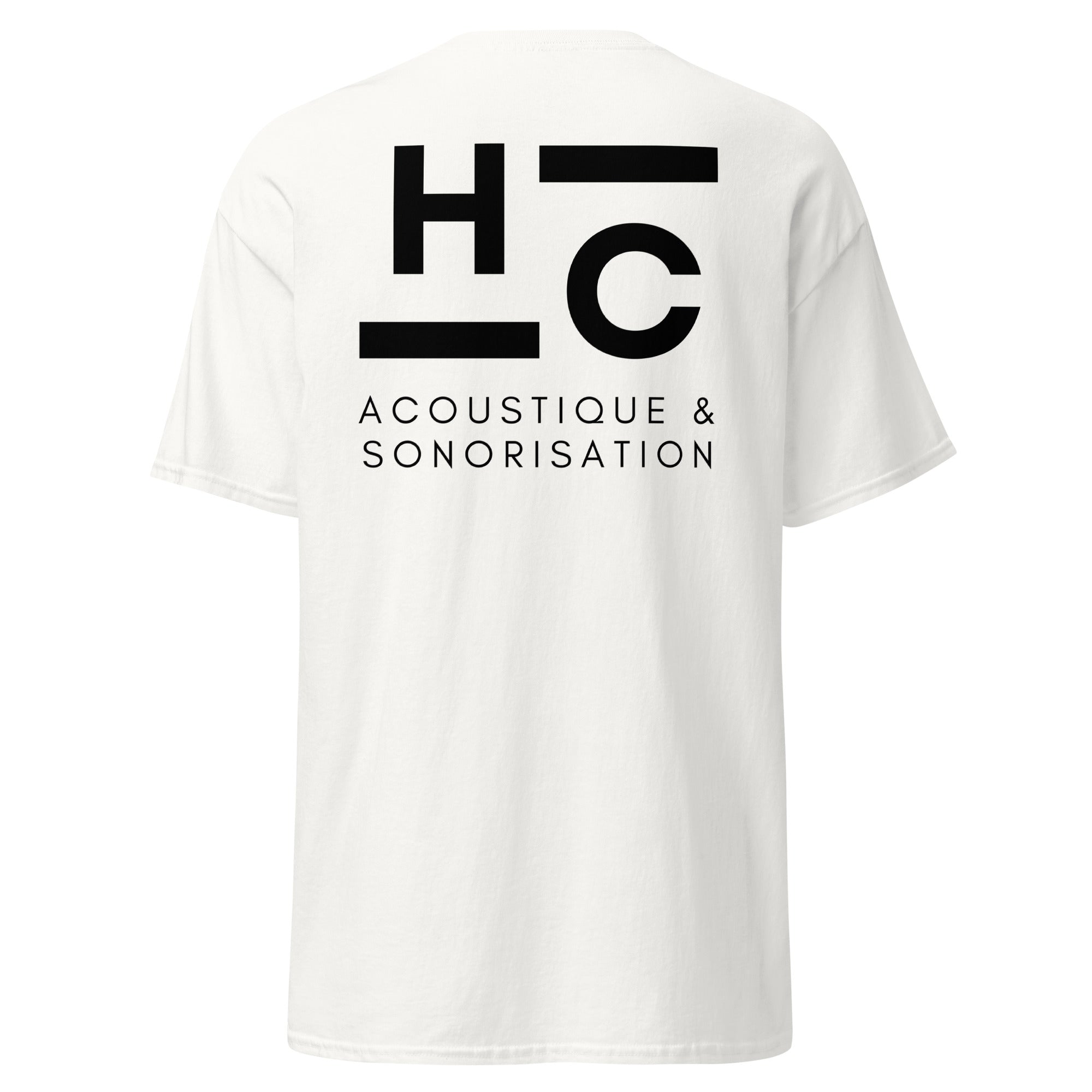 HC Acoustique - T-shirt classique unisexe - Imp. cœur et dos