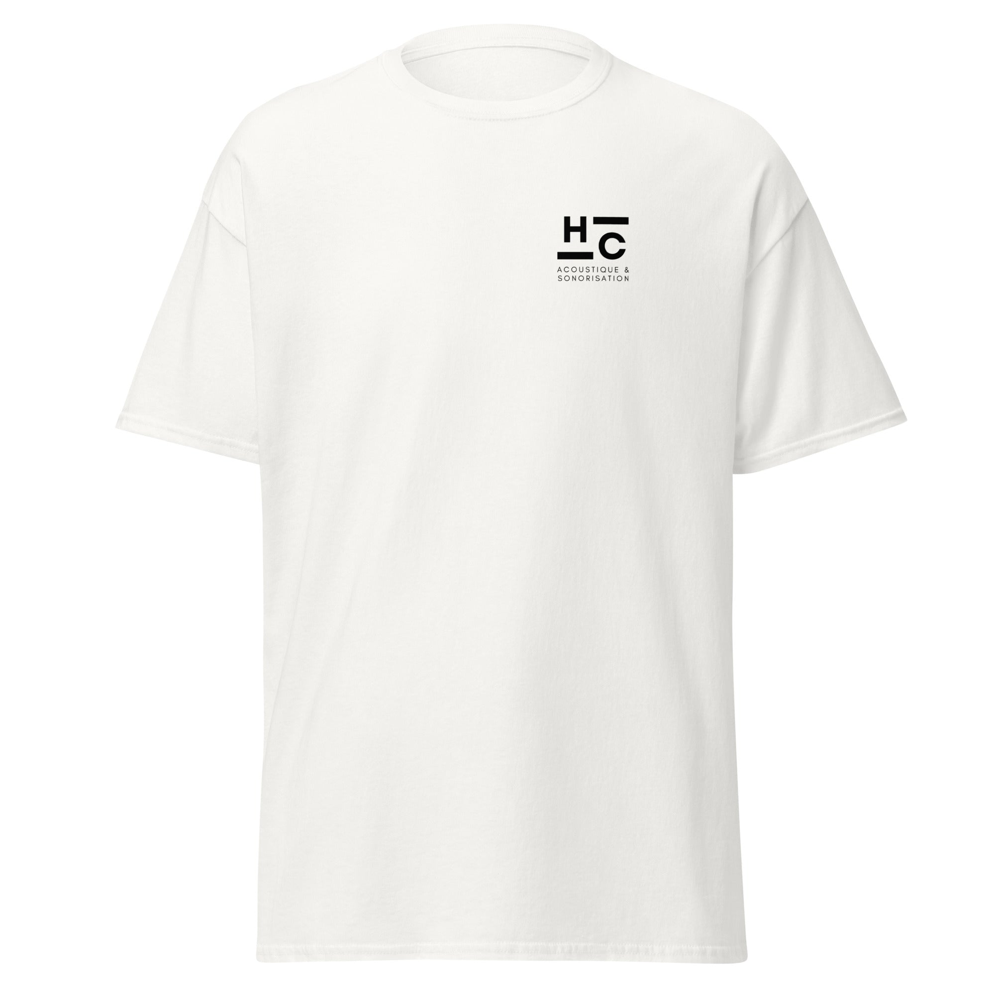 HC Acoustique - T-shirt classique unisexe - Imp. cœur et dos