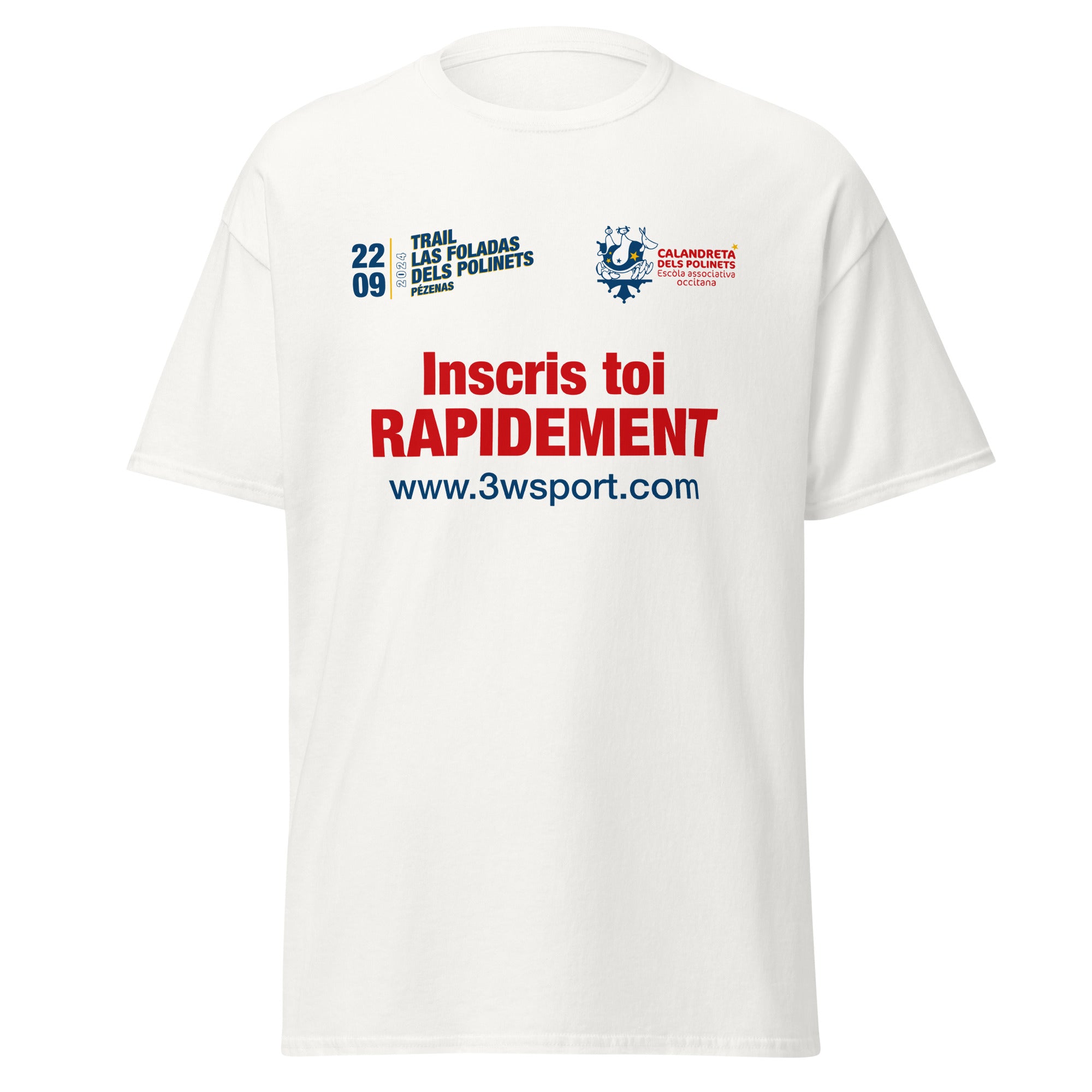 Trail Calandreta - T-shirt classique unisexe - Face uniquement