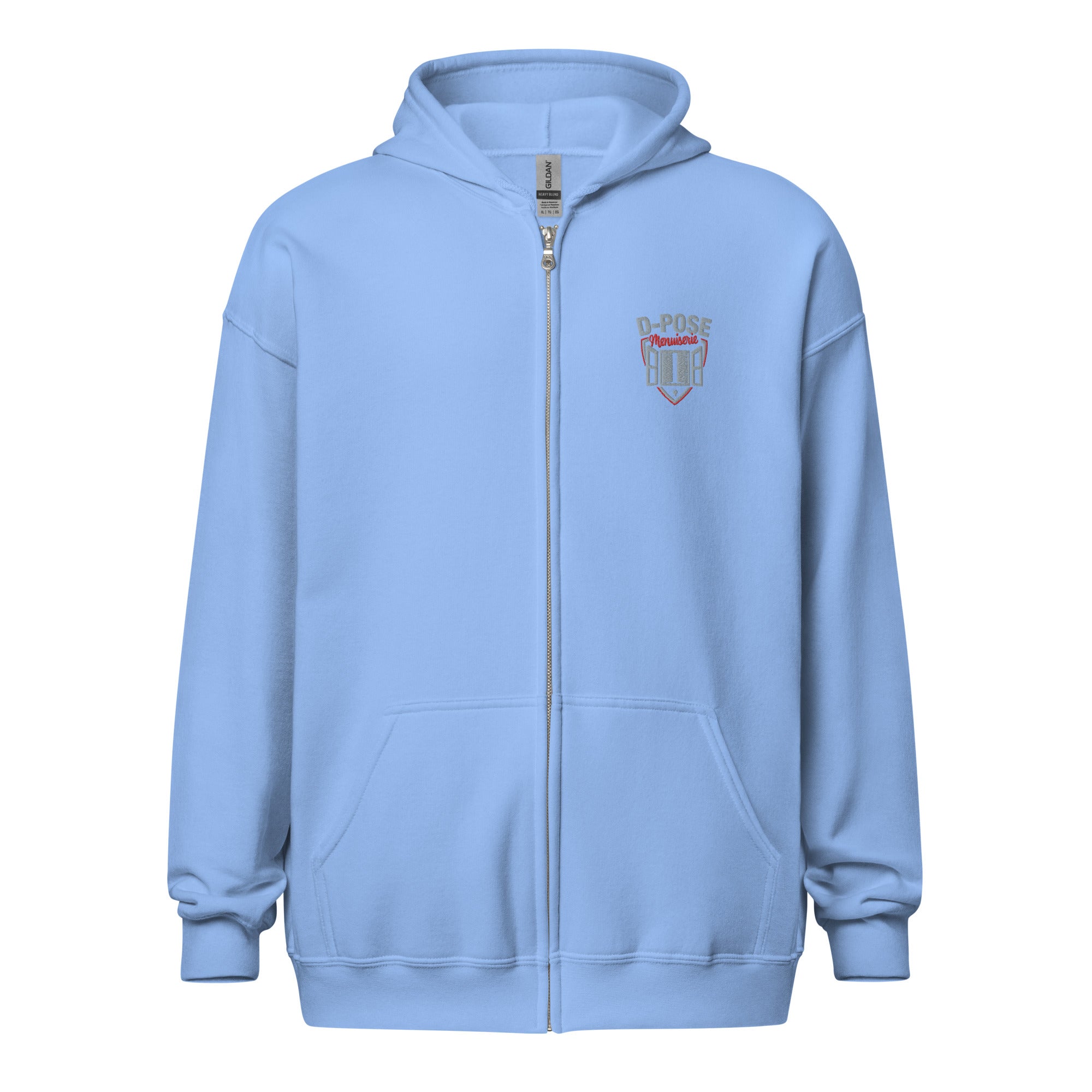 D-Pose - Pro - Sweat à capuche épais unisexe à fermeture éclair - Brodé